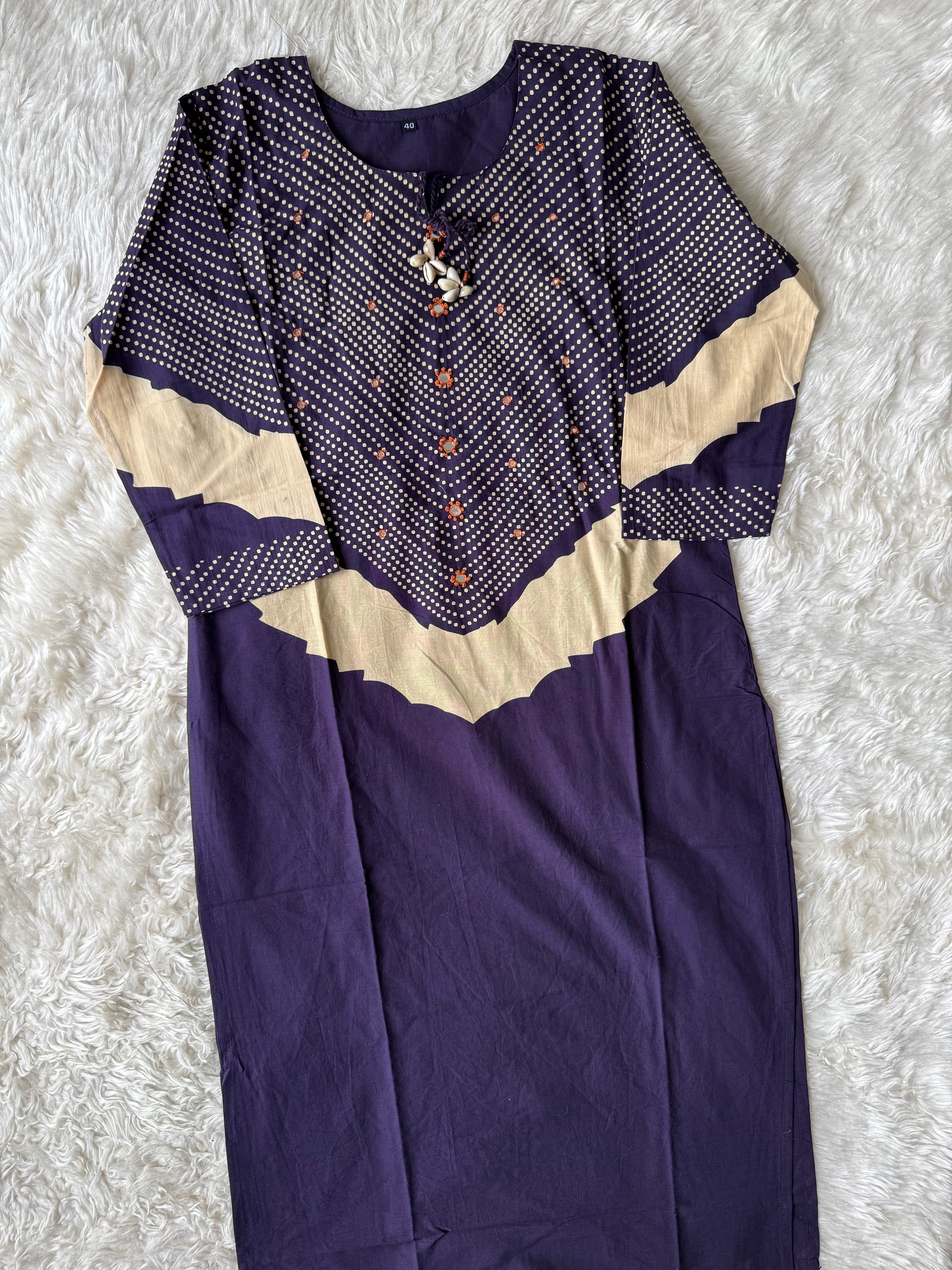 Pure Cotton Kurti Plazo Dupatta Set