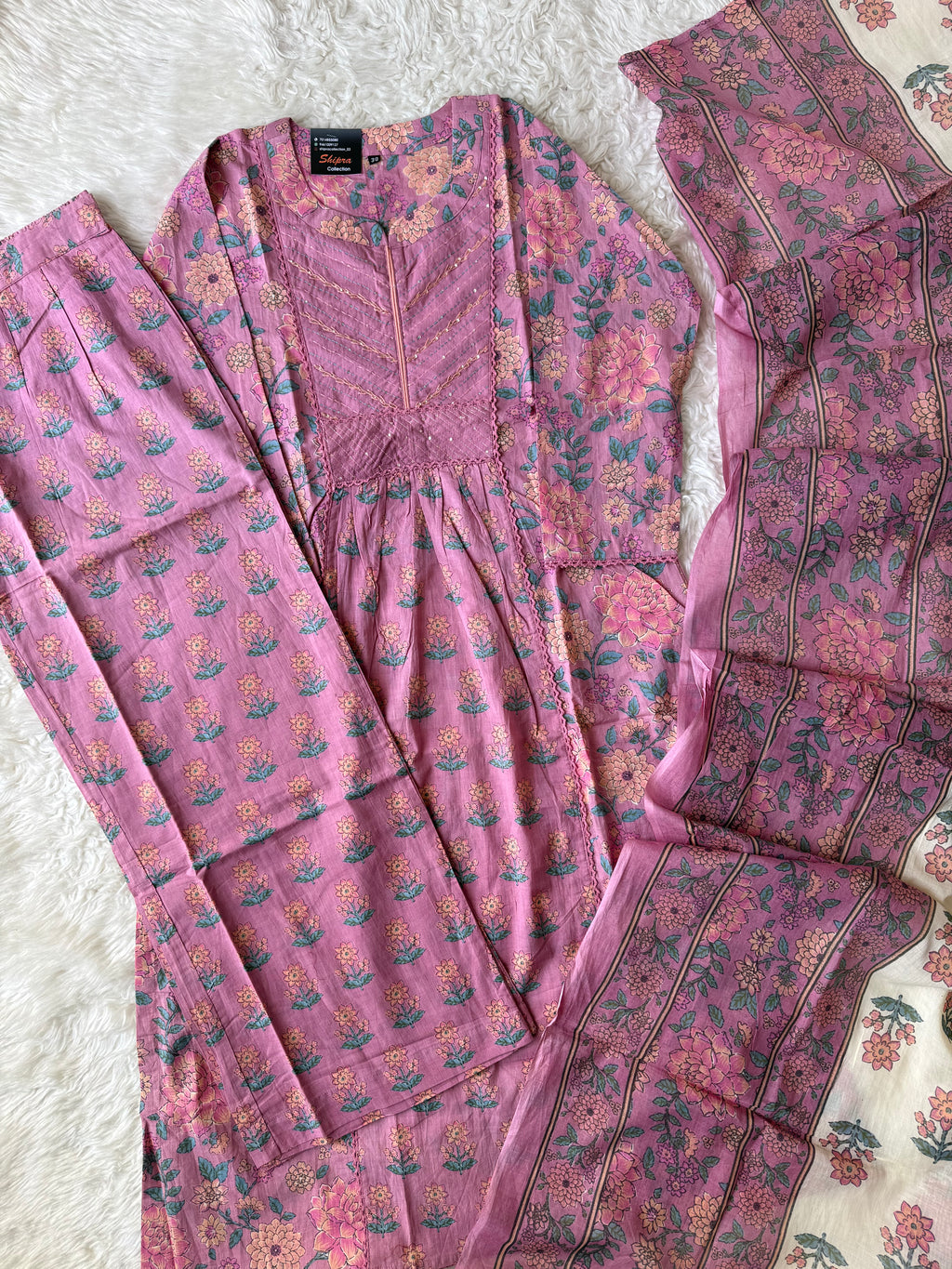 Premium Cotton Kurti Plazo Pant Set