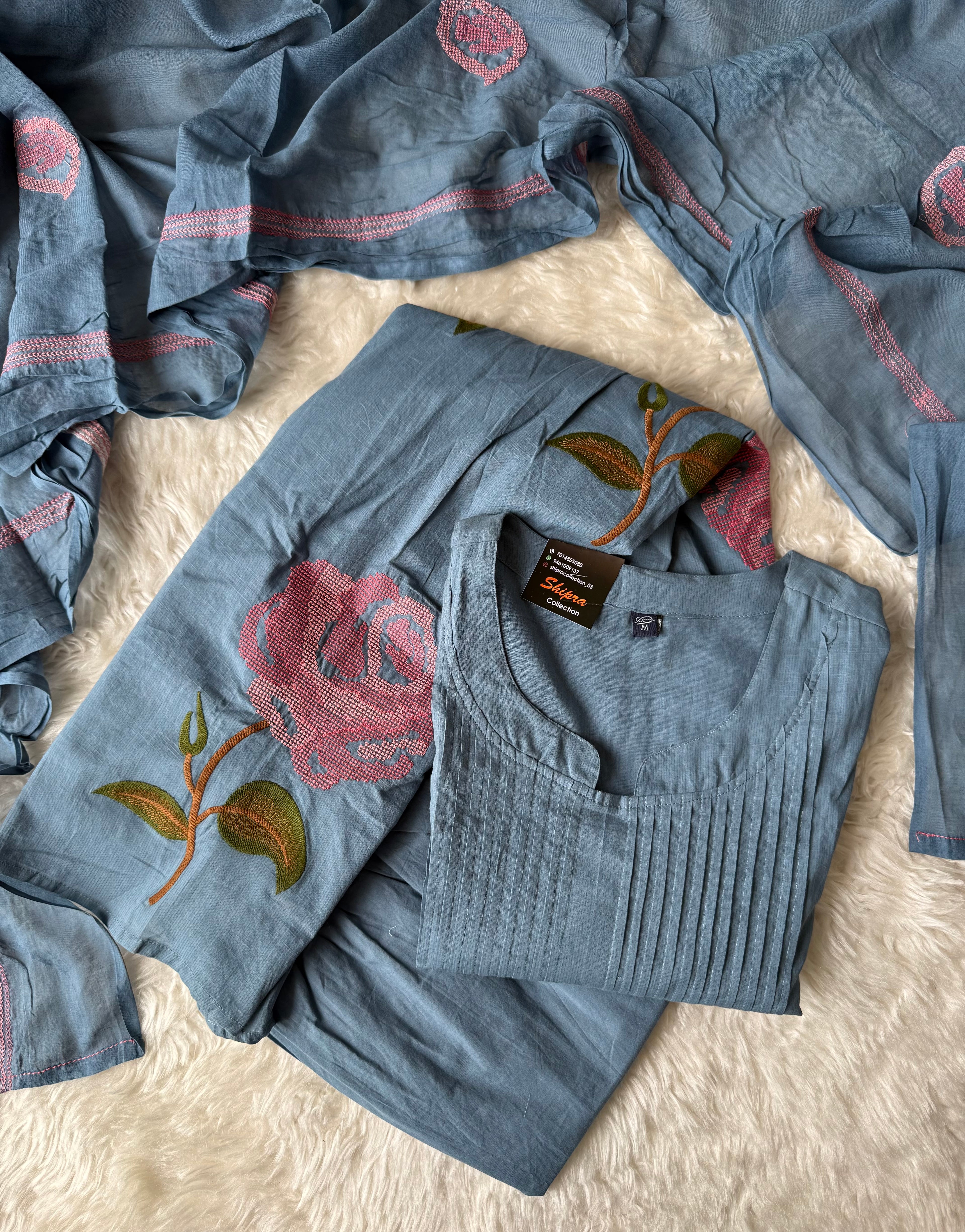 Premium Mul Cotton Thread Work Collection