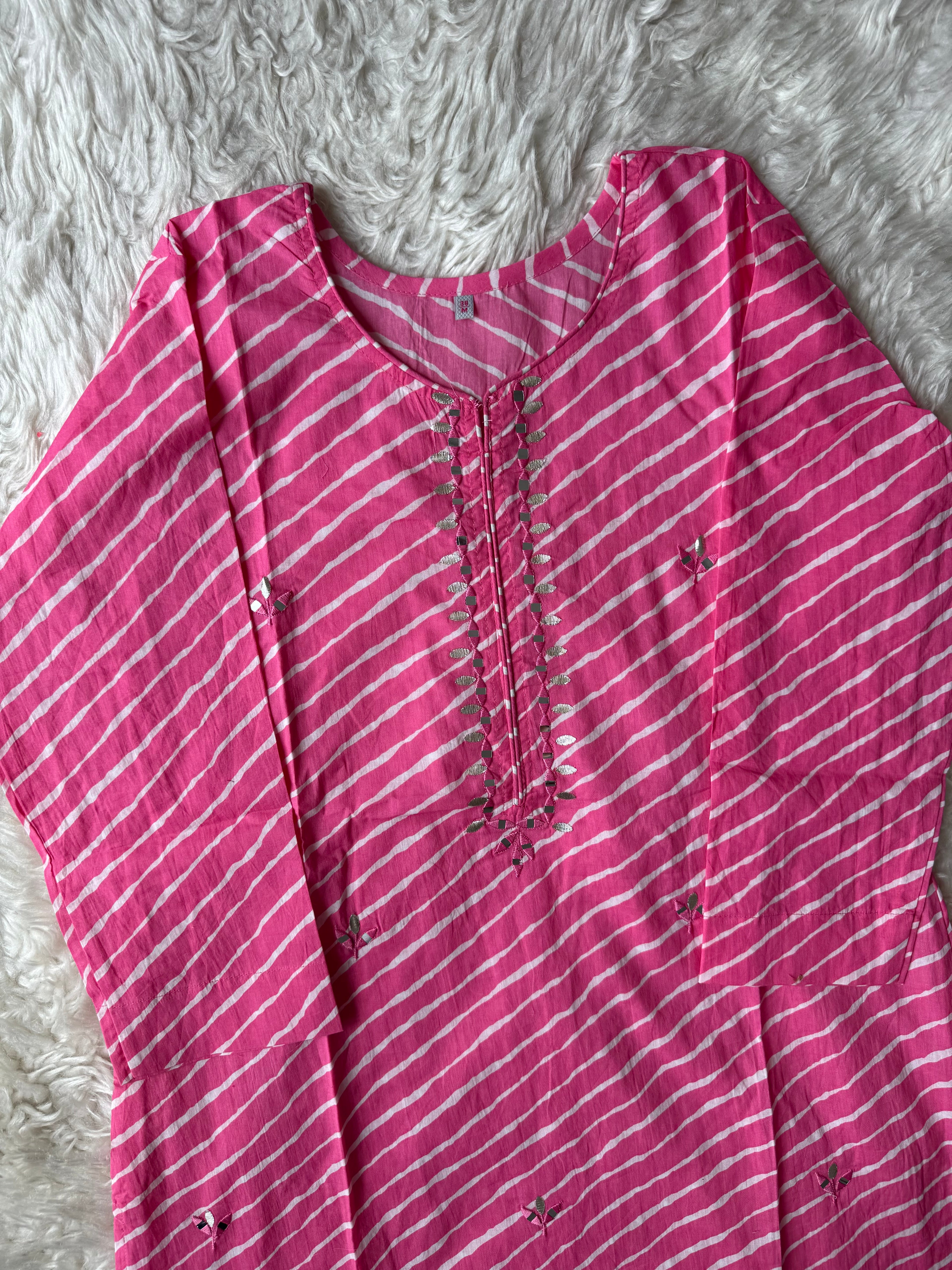 Premium Cotton Lehariya Set