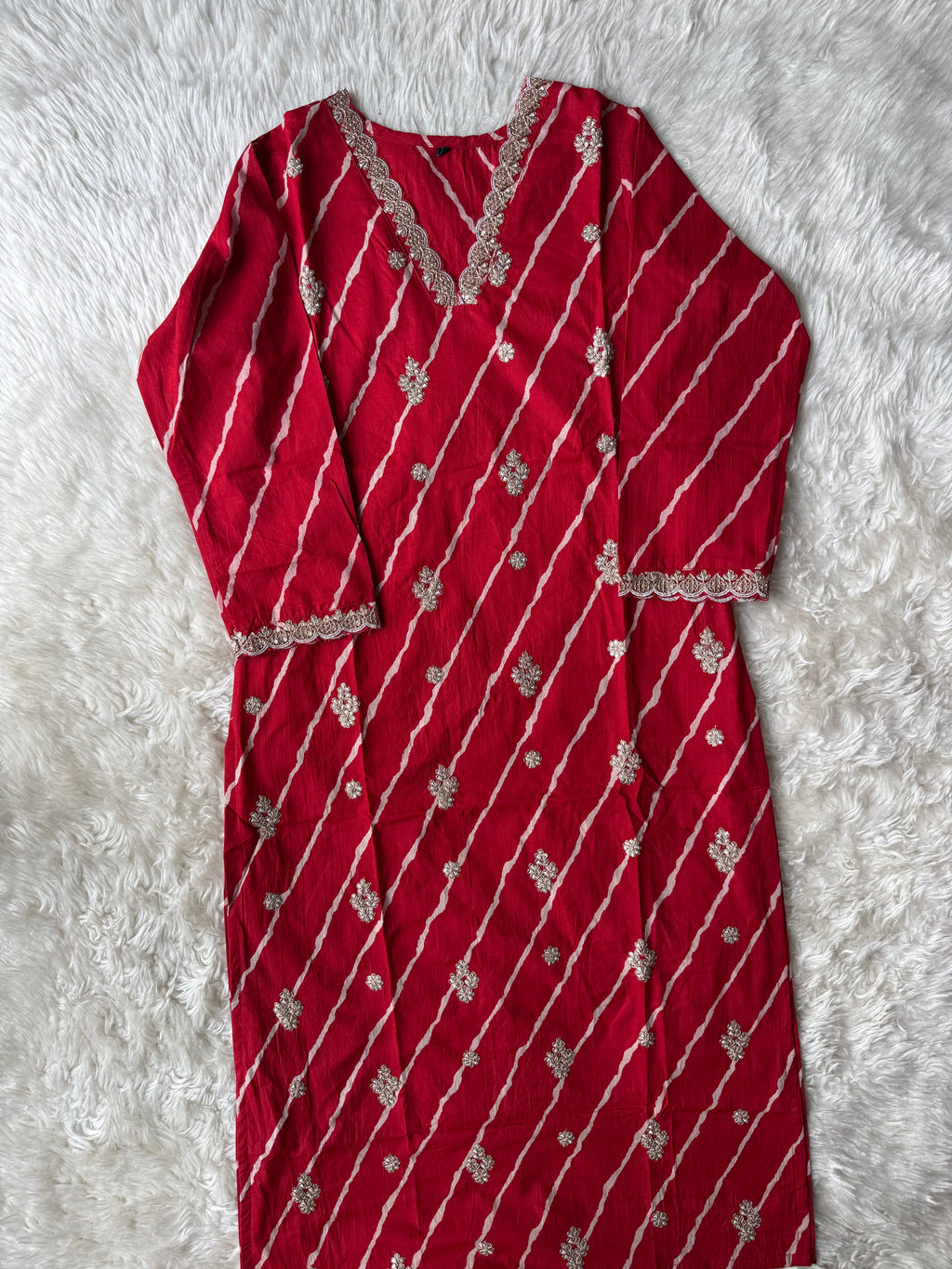 Premium Cotton Lehariya Set