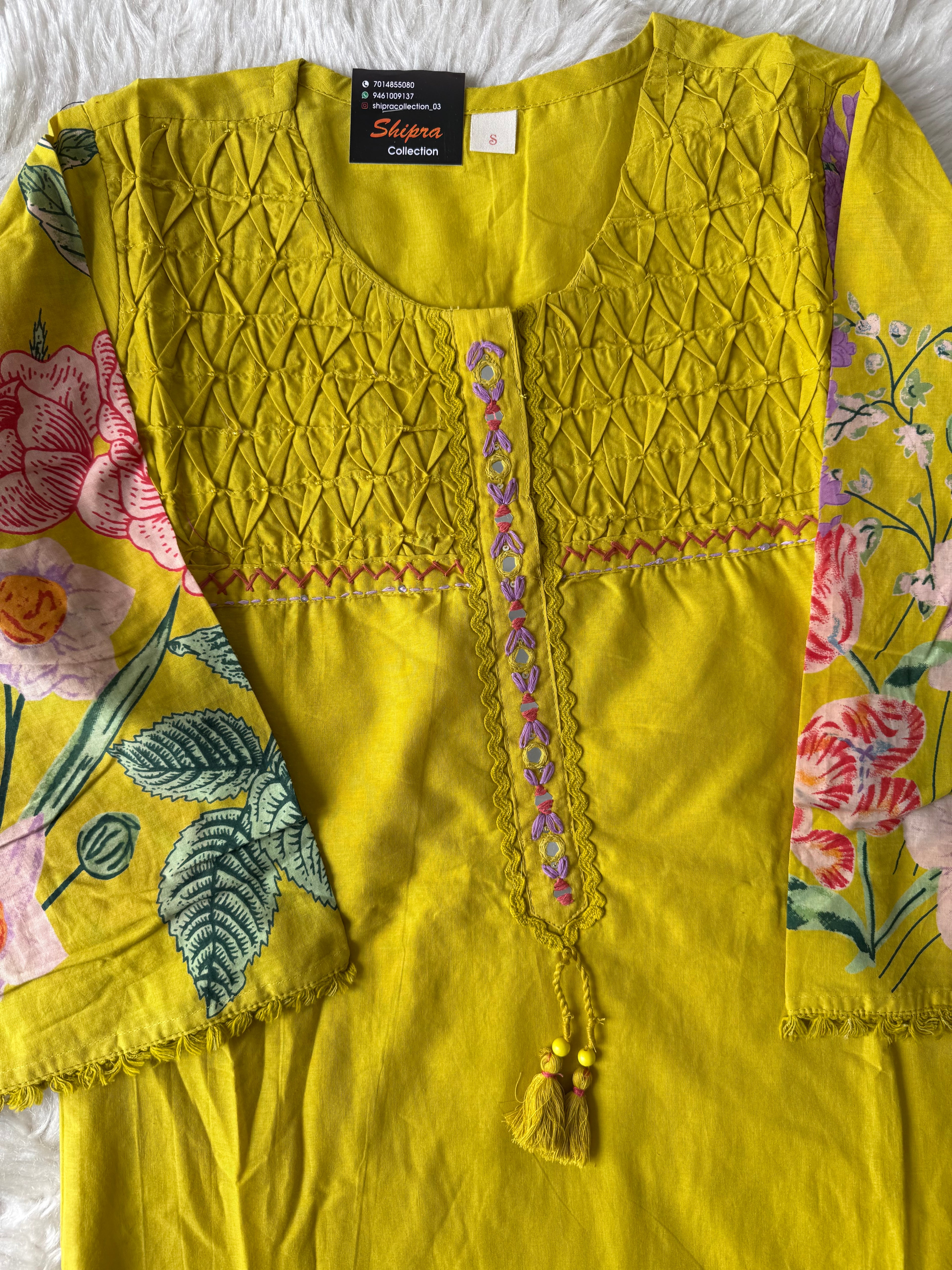 Premium Cotton Kurti Pant Dupatta Set