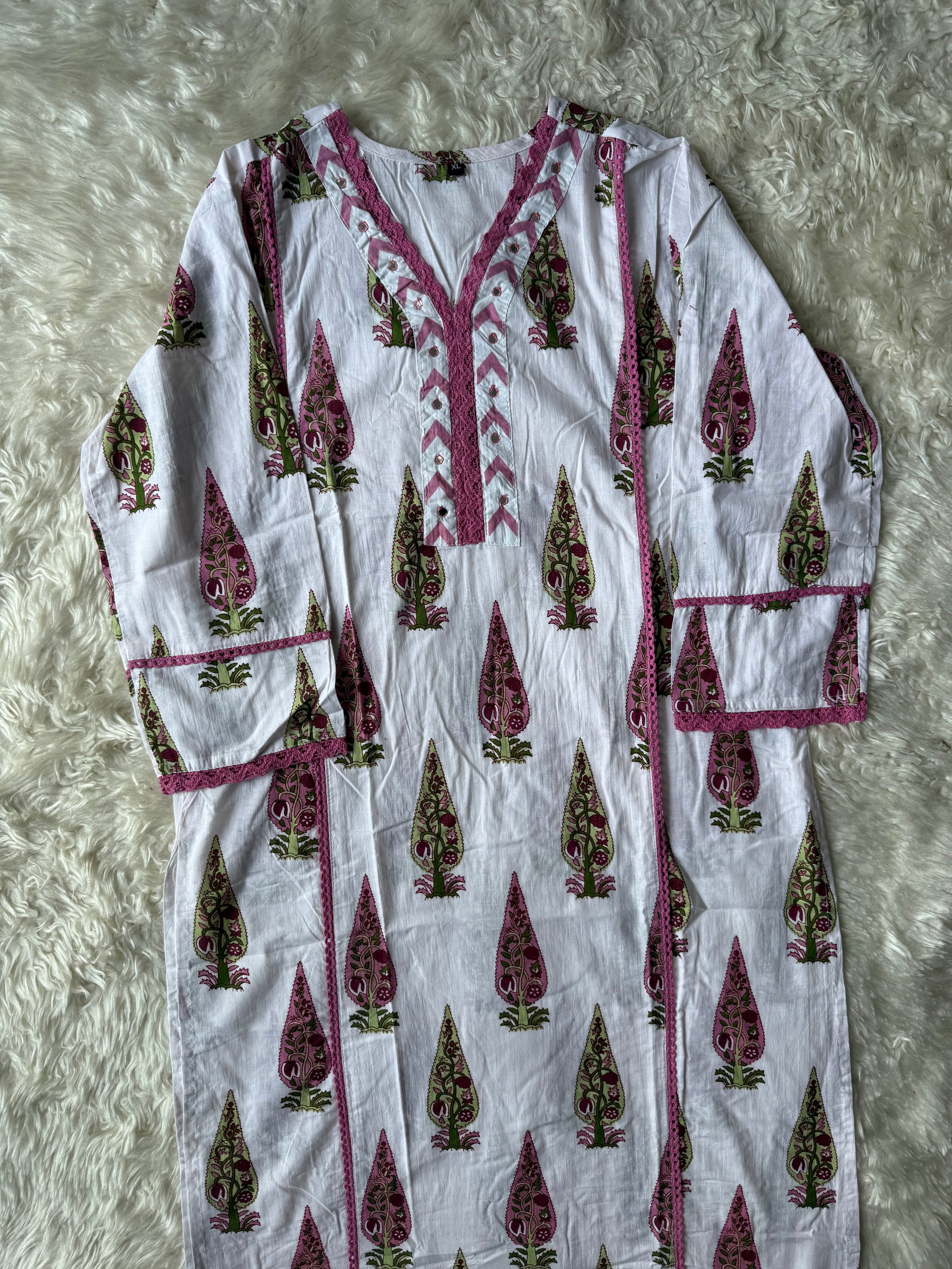 Cotton Kurti Pant Set