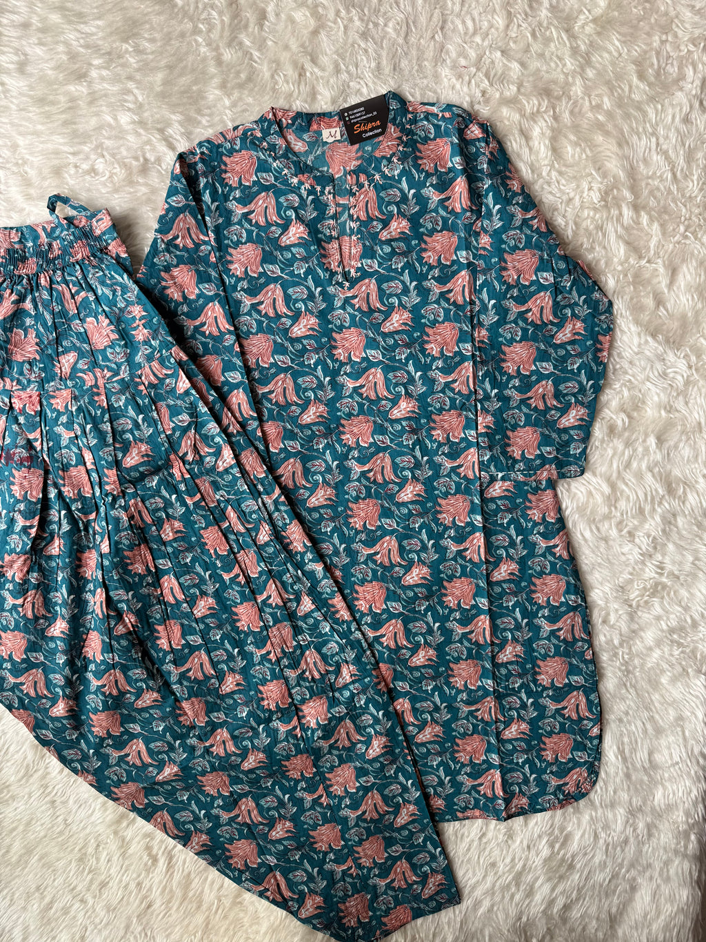Premium Cotton Kurti Farshi Salwar Set