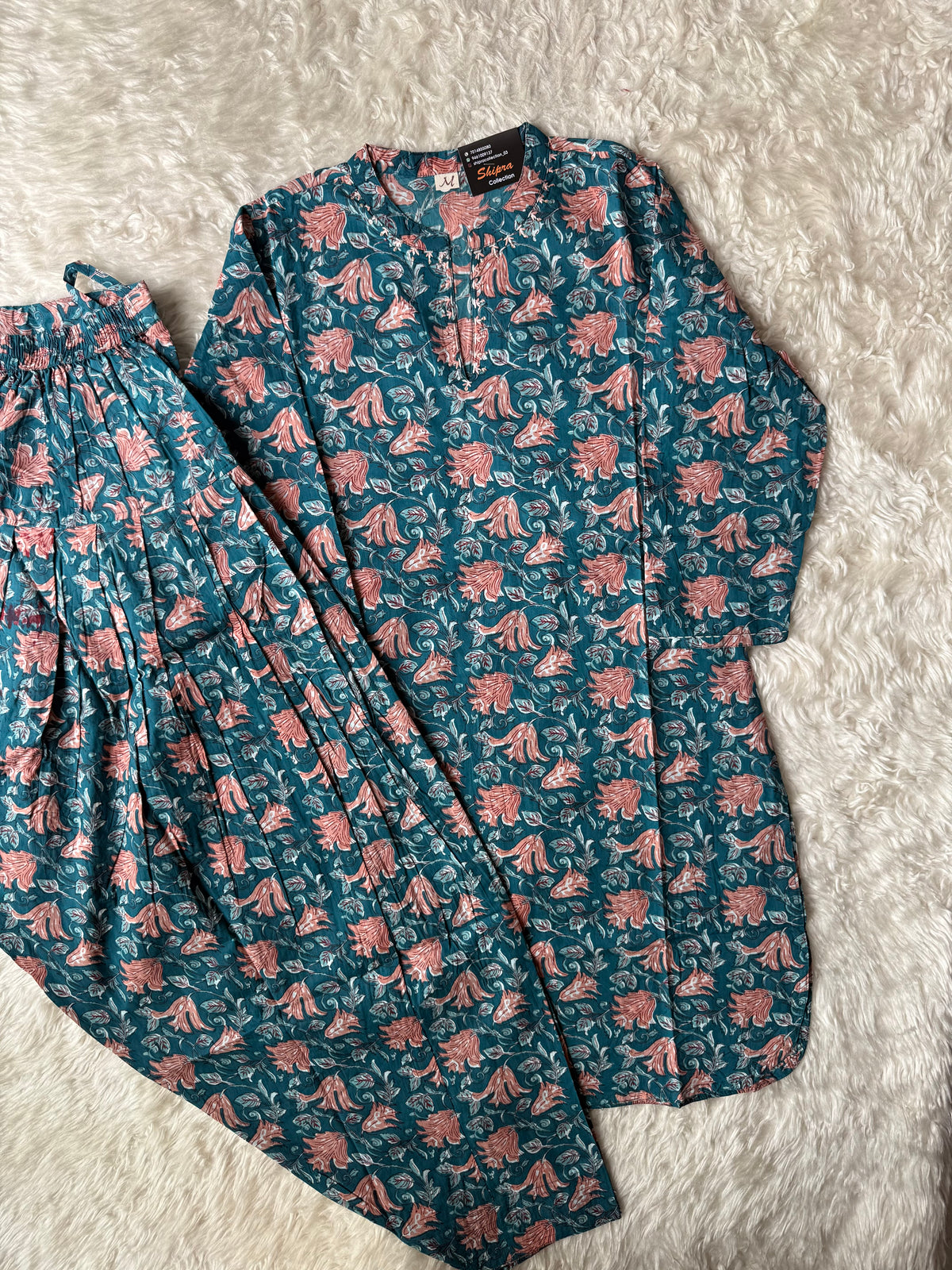 Premium Cotton Kurti Farshi Salwar Set