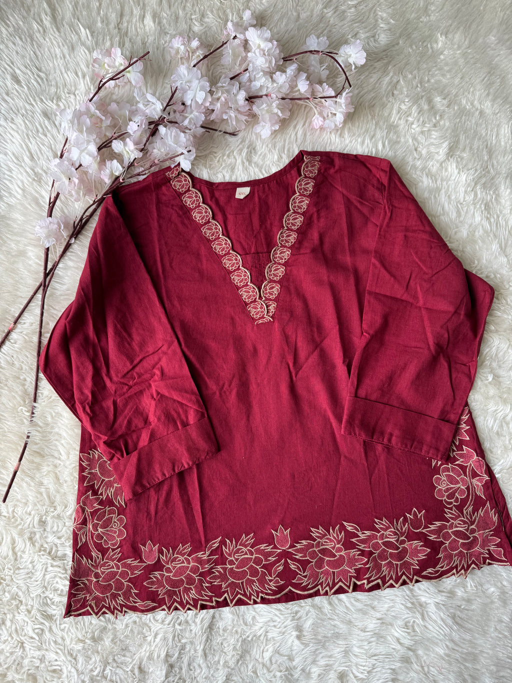“Plus Size” Khadi Cotton Short Kurti