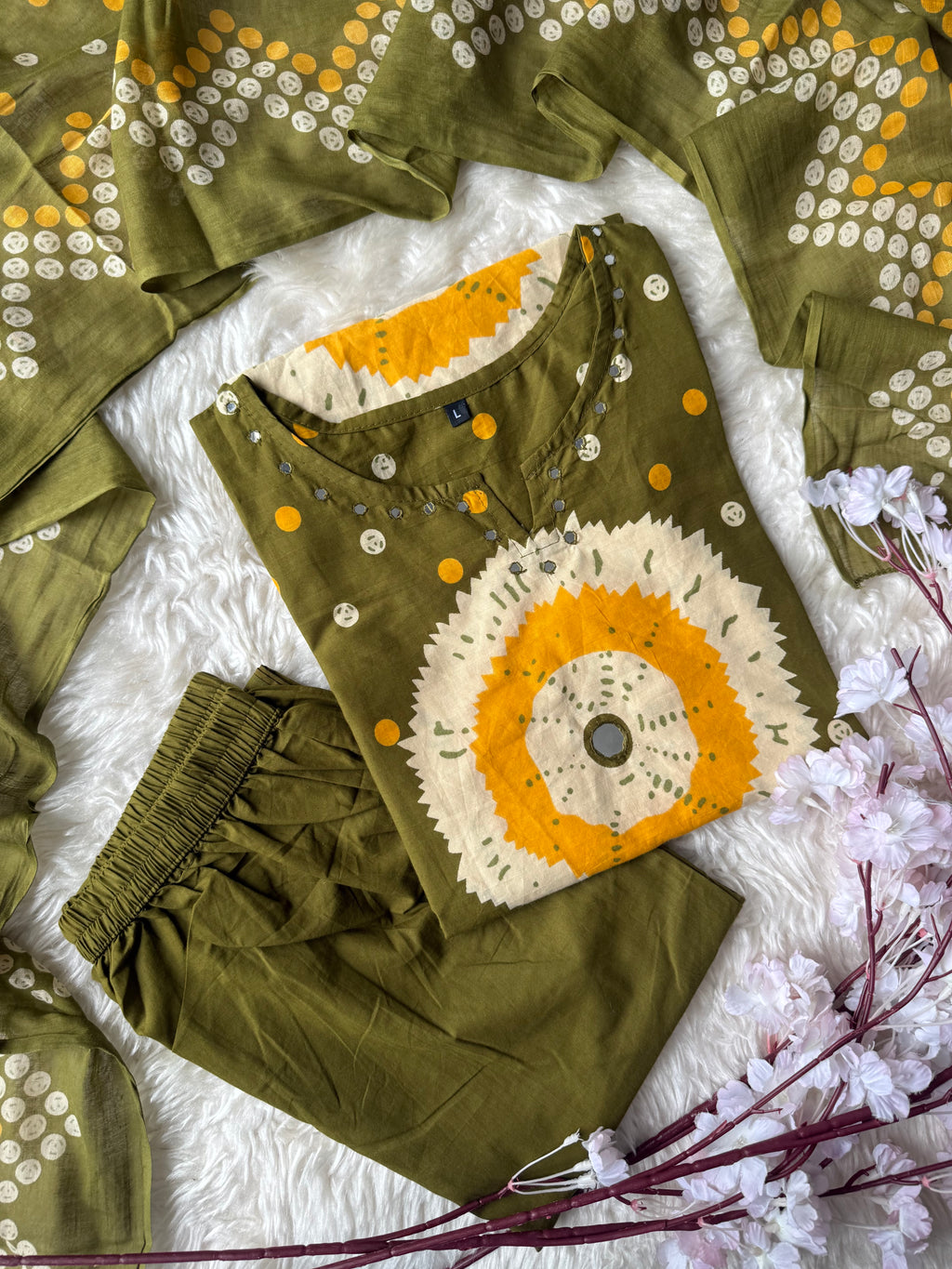 Budget Friendly Kurti Pant Dupatta Set