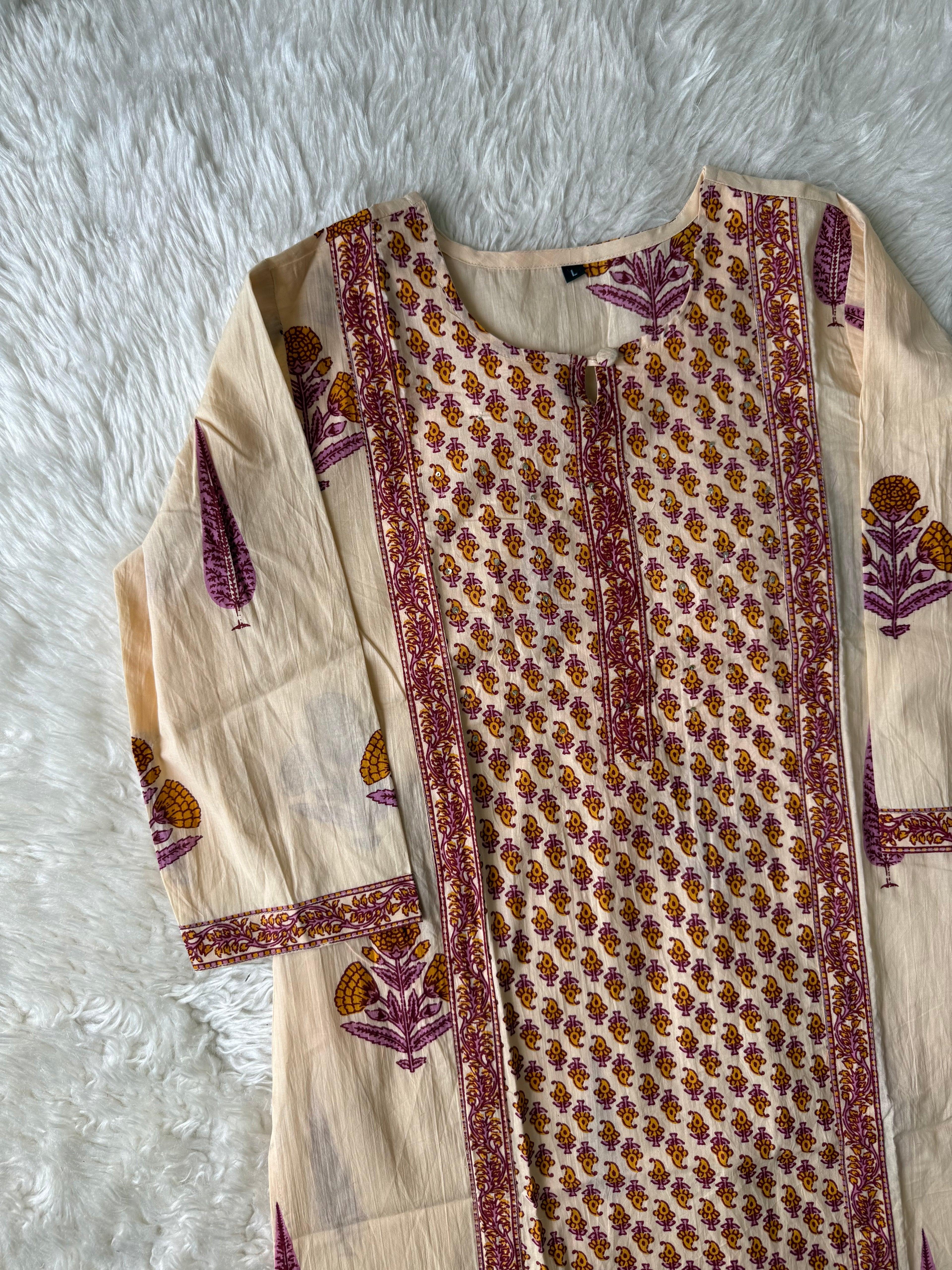 Budget Friendly Kurti Pant Dupatta Set