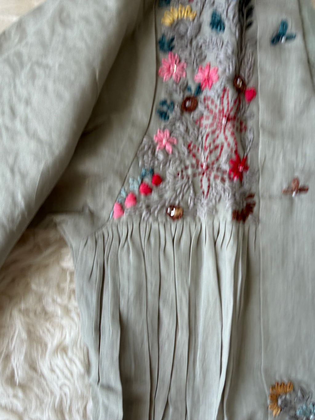 Mul Chanderi Kurti Pant Dupatta Set