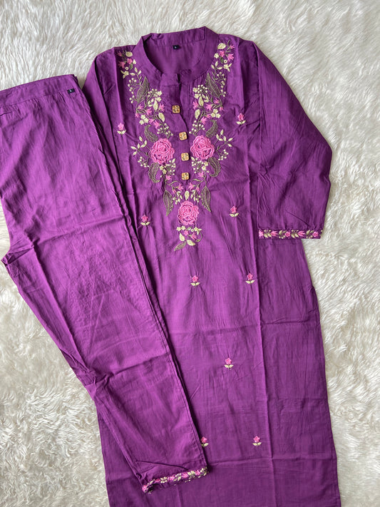 Cotton Kurti Pant Set