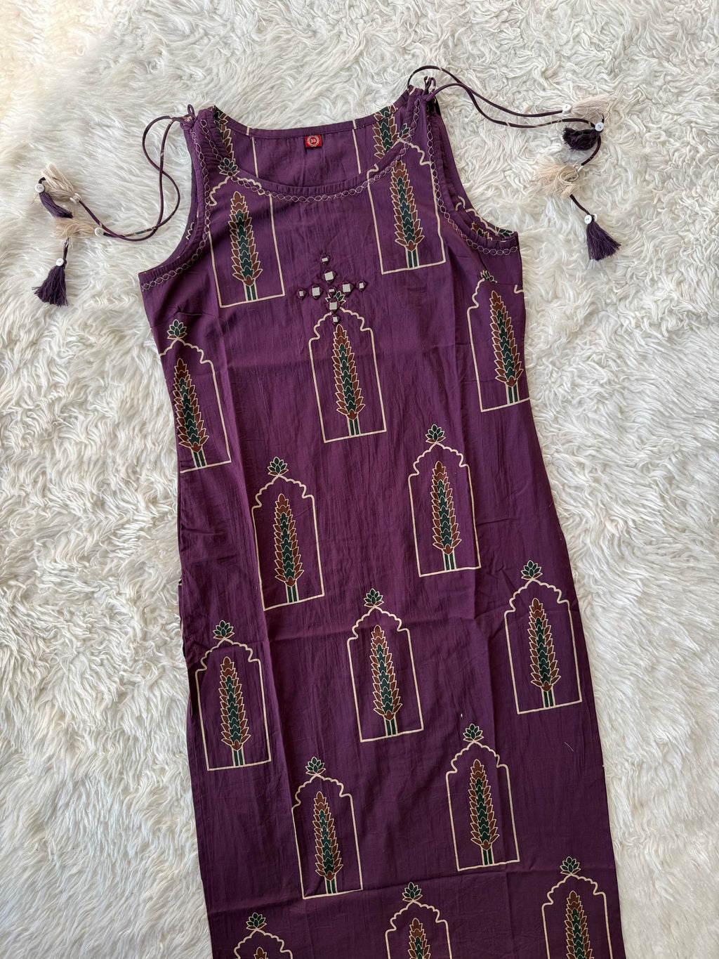 Pure Cotton Sleeveless Co-ord Set
