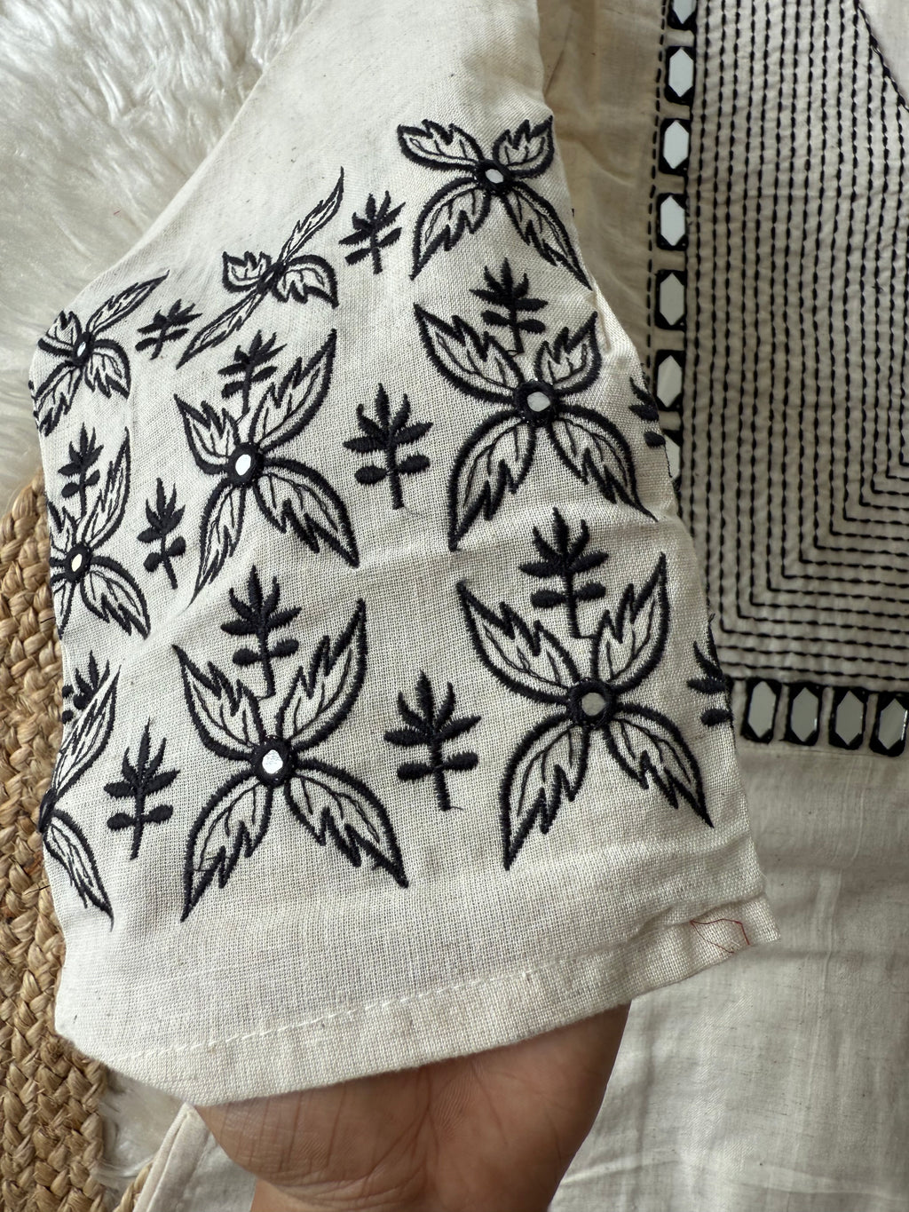 Khadi Cotton Kurti Pant Set