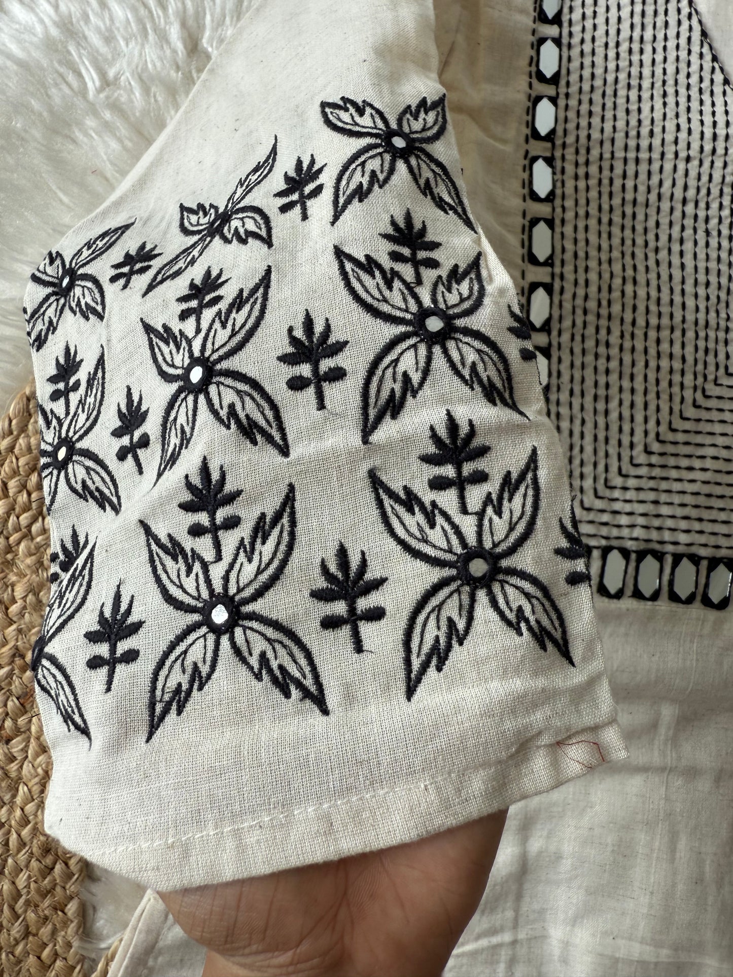 Khadi Cotton Kurti Pant Set