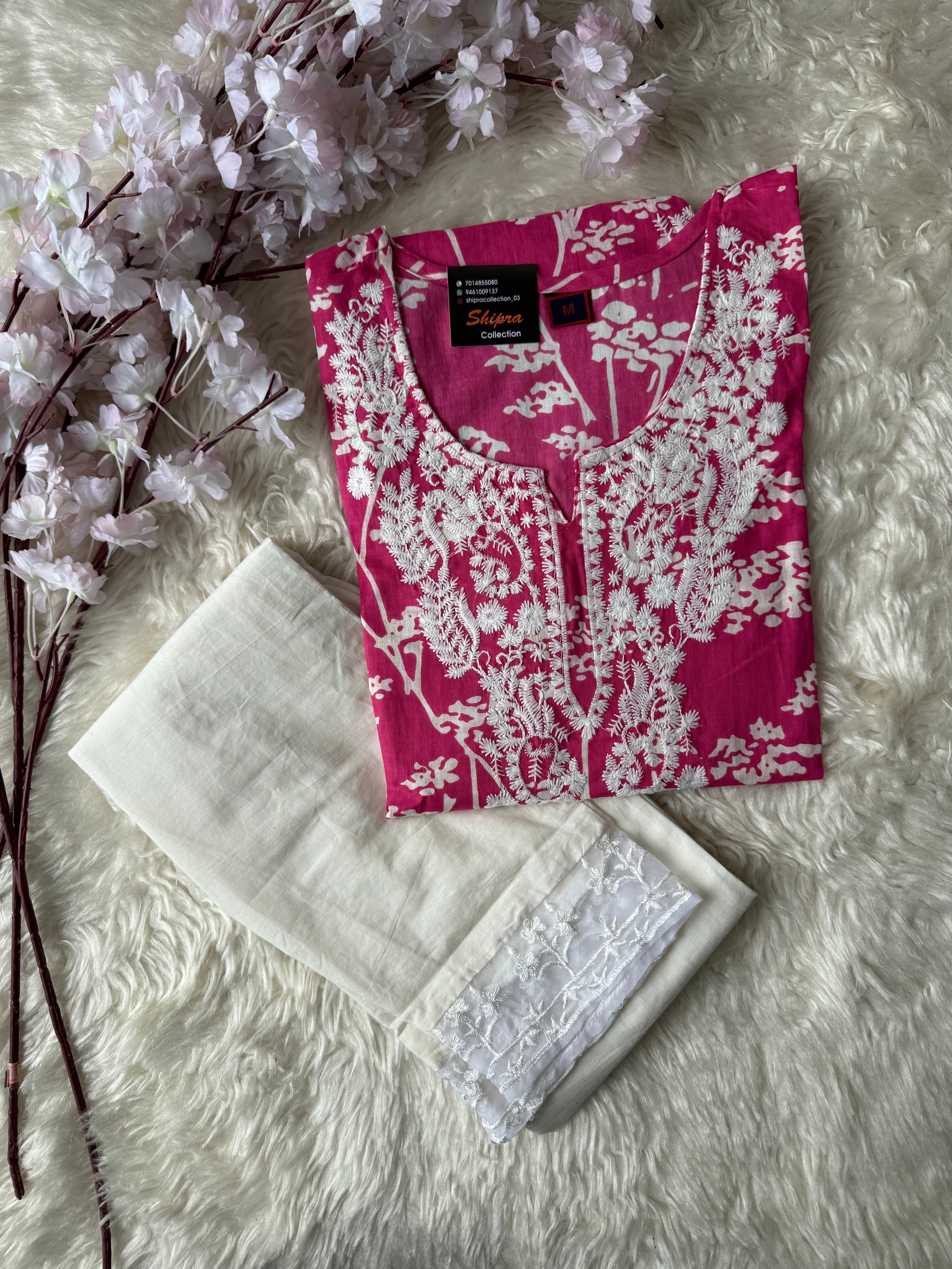 Cotton Kurti Pant Set