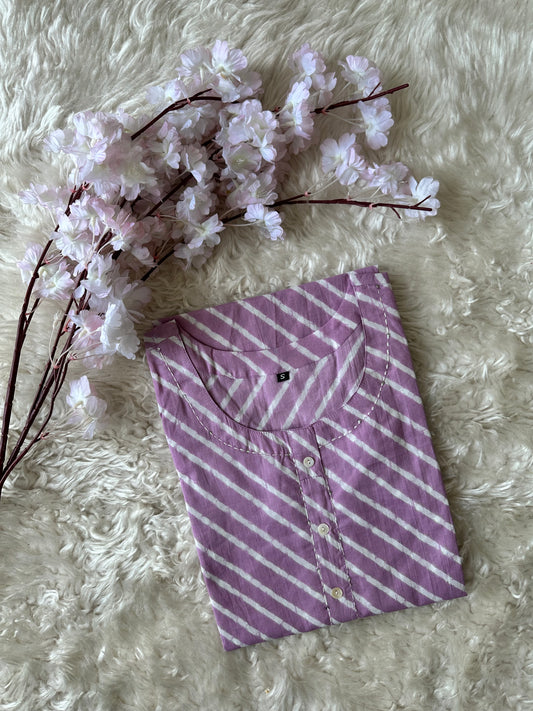 Premium Cotton Lehariya Kurti