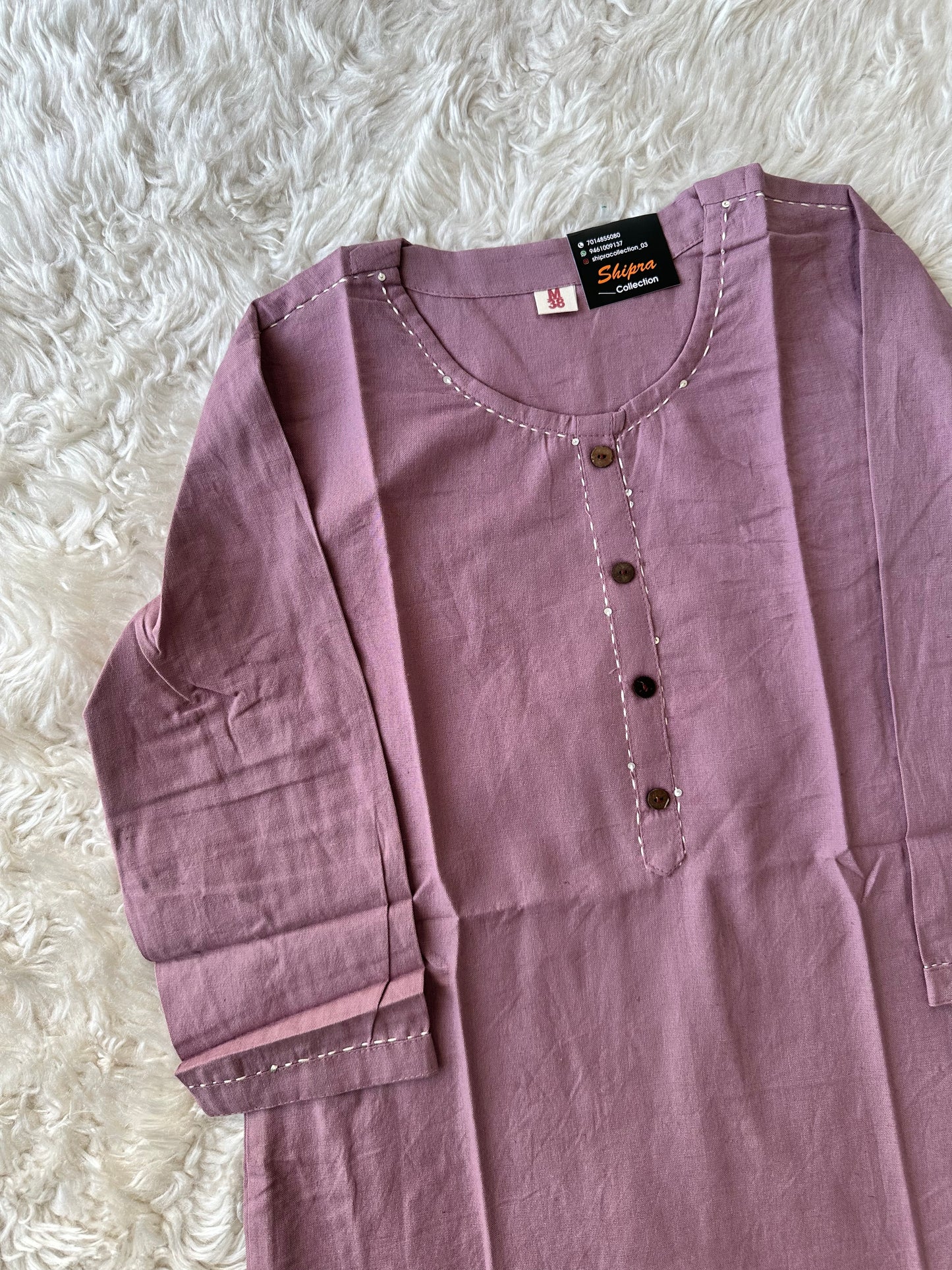 Khadi Cotton Short Kurti
