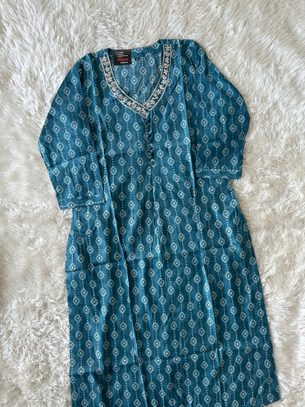 Pure Muslin Silk kurti