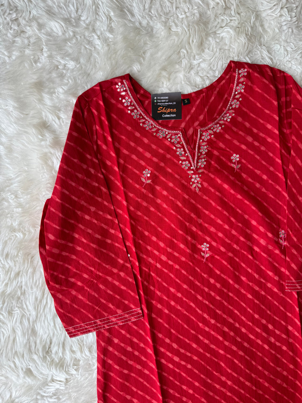 Premium Cotton Lehariya Set