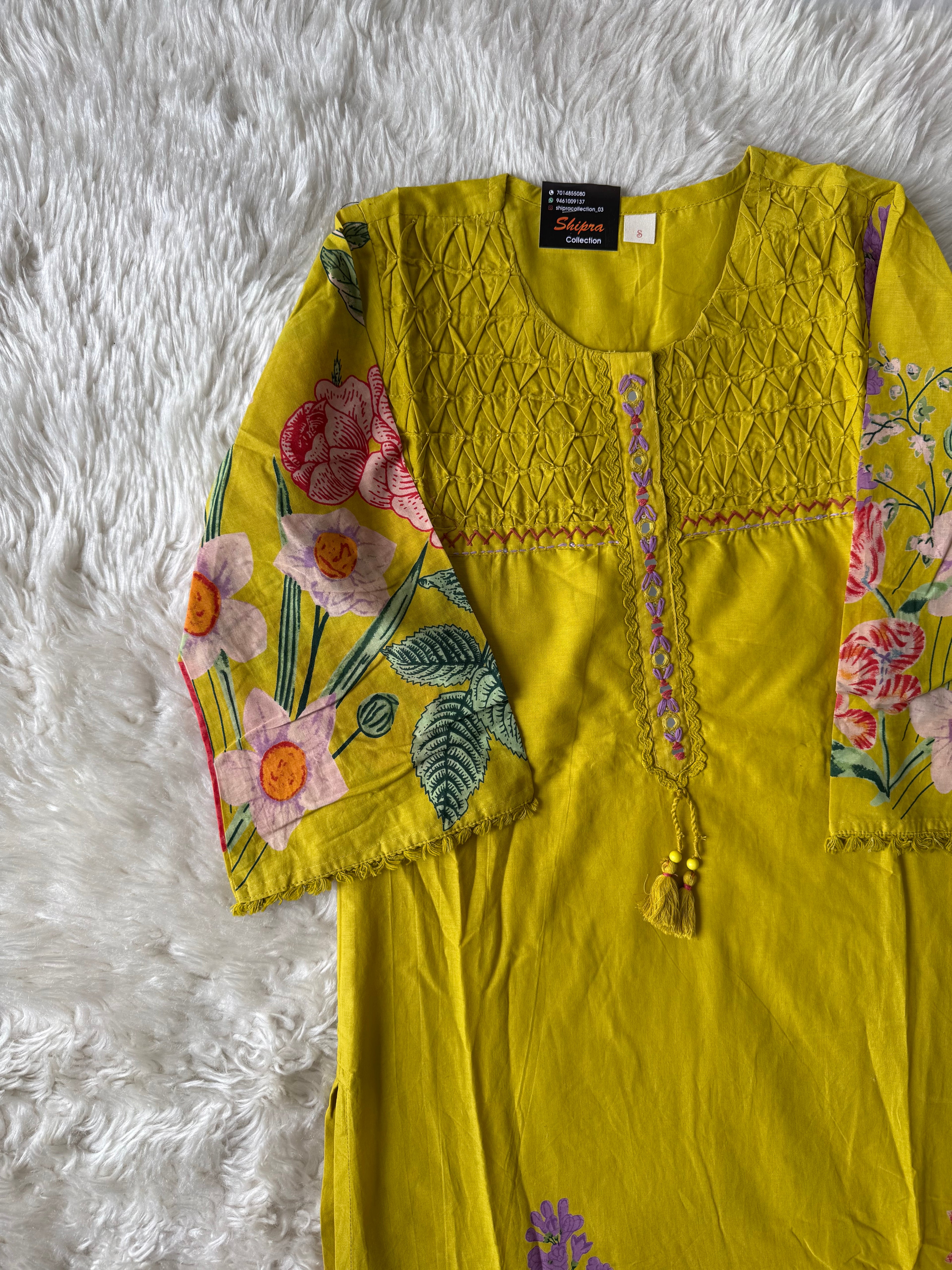 Premium Cotton Kurti Pant Dupatta Set