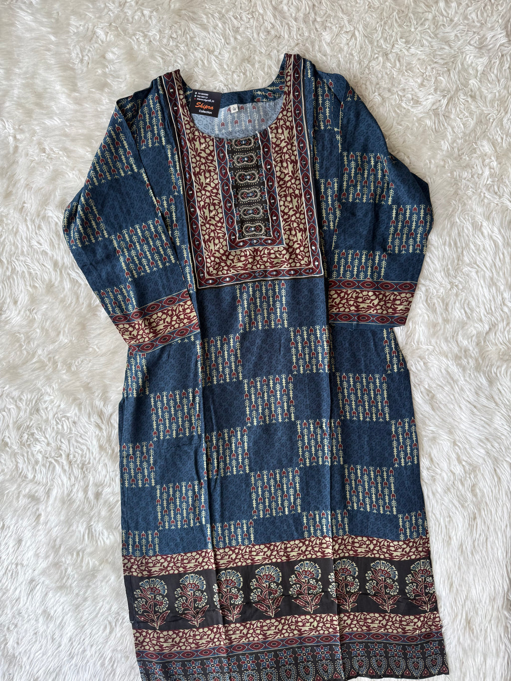 Premium Muslin Silk Kurti Pant Dupatta Set