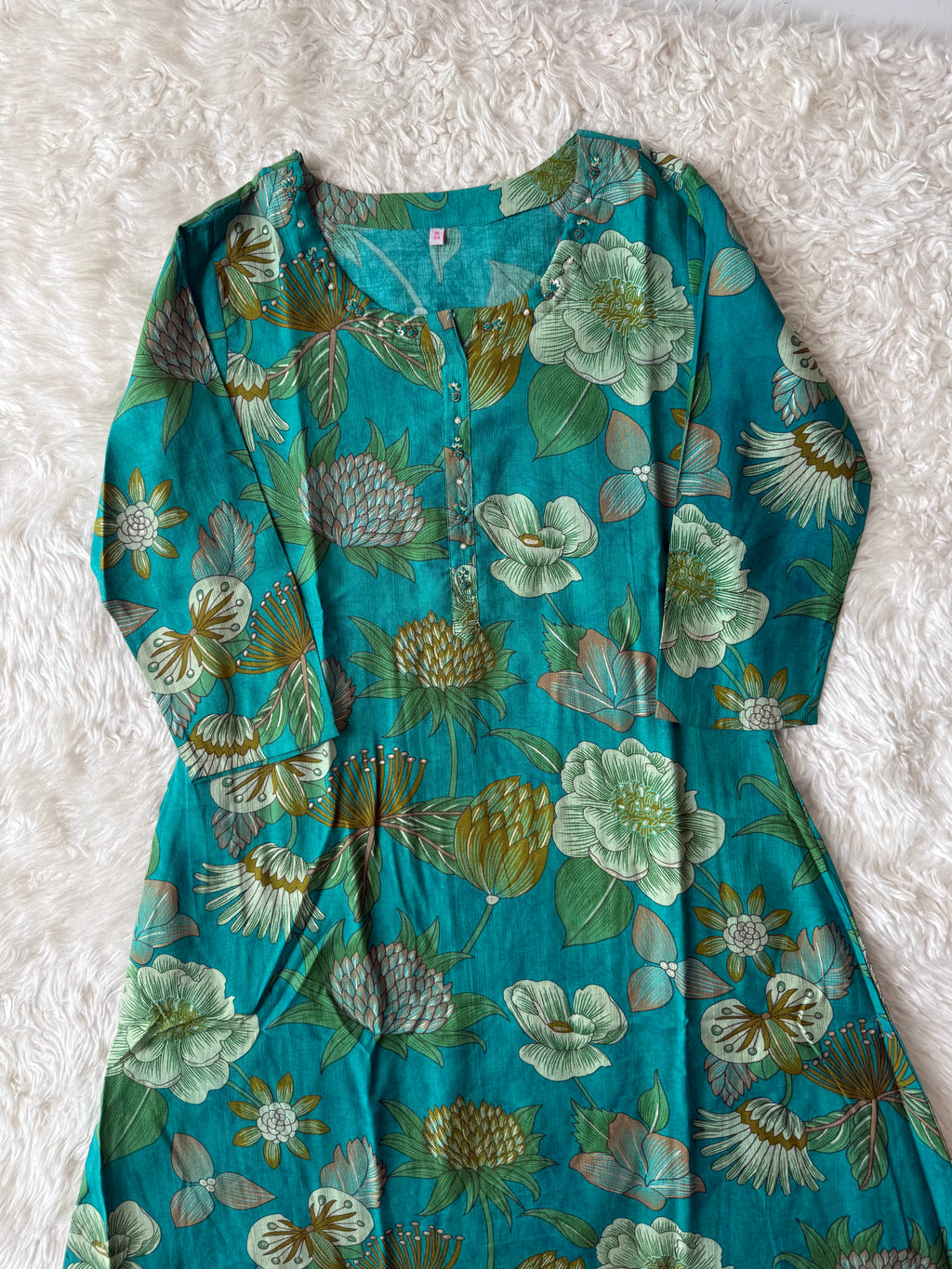 Rayon Kurti Pant Set
