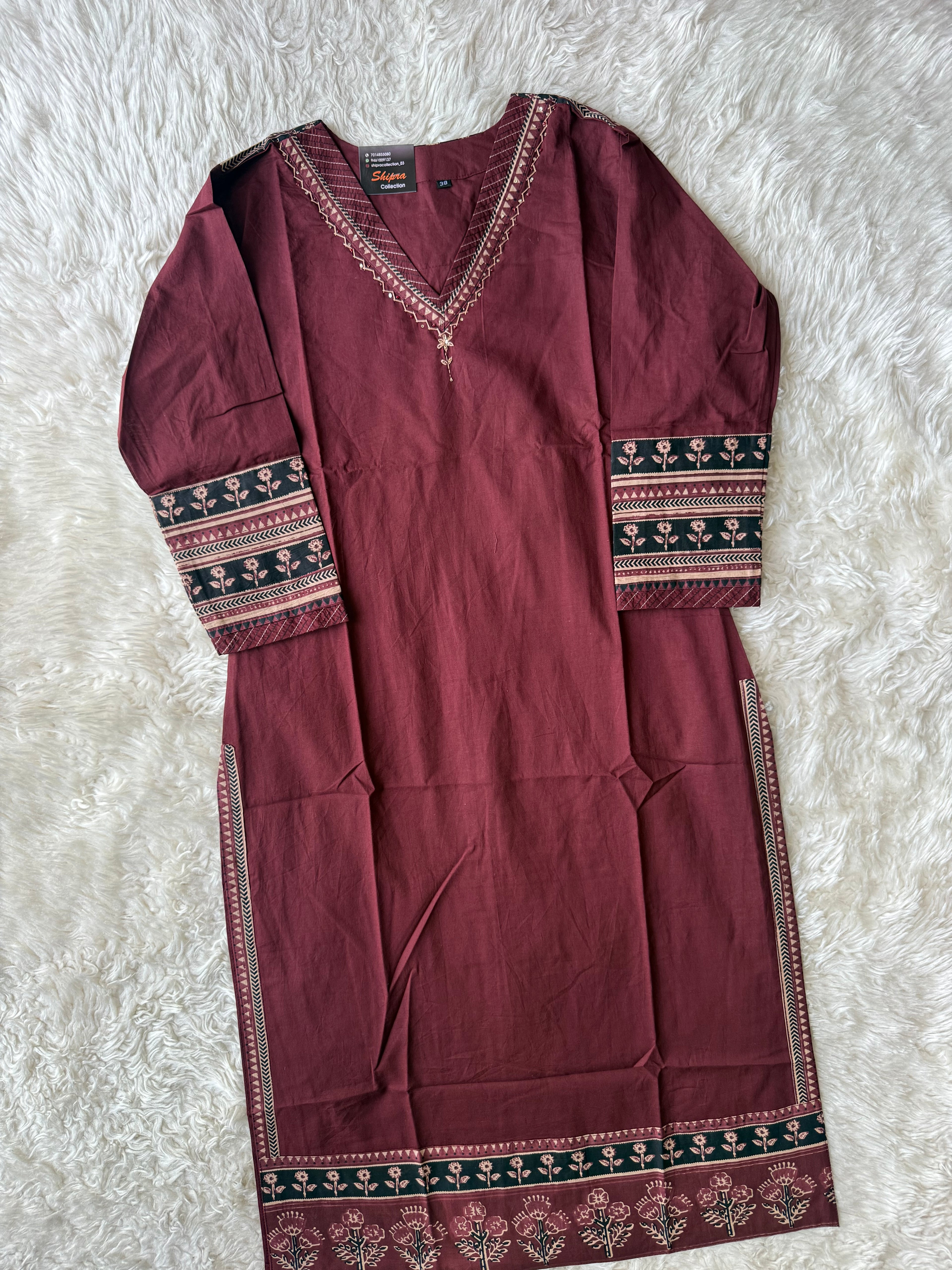 Premium Cotton Kurti Pant Dupatta Set