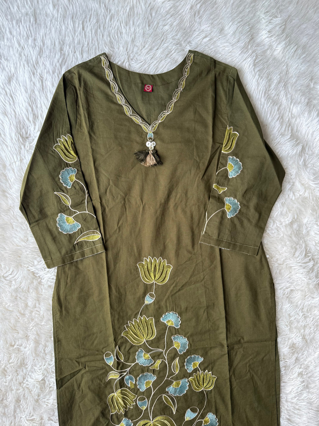 Pure Cotton Kurti Pant Dupatta Set