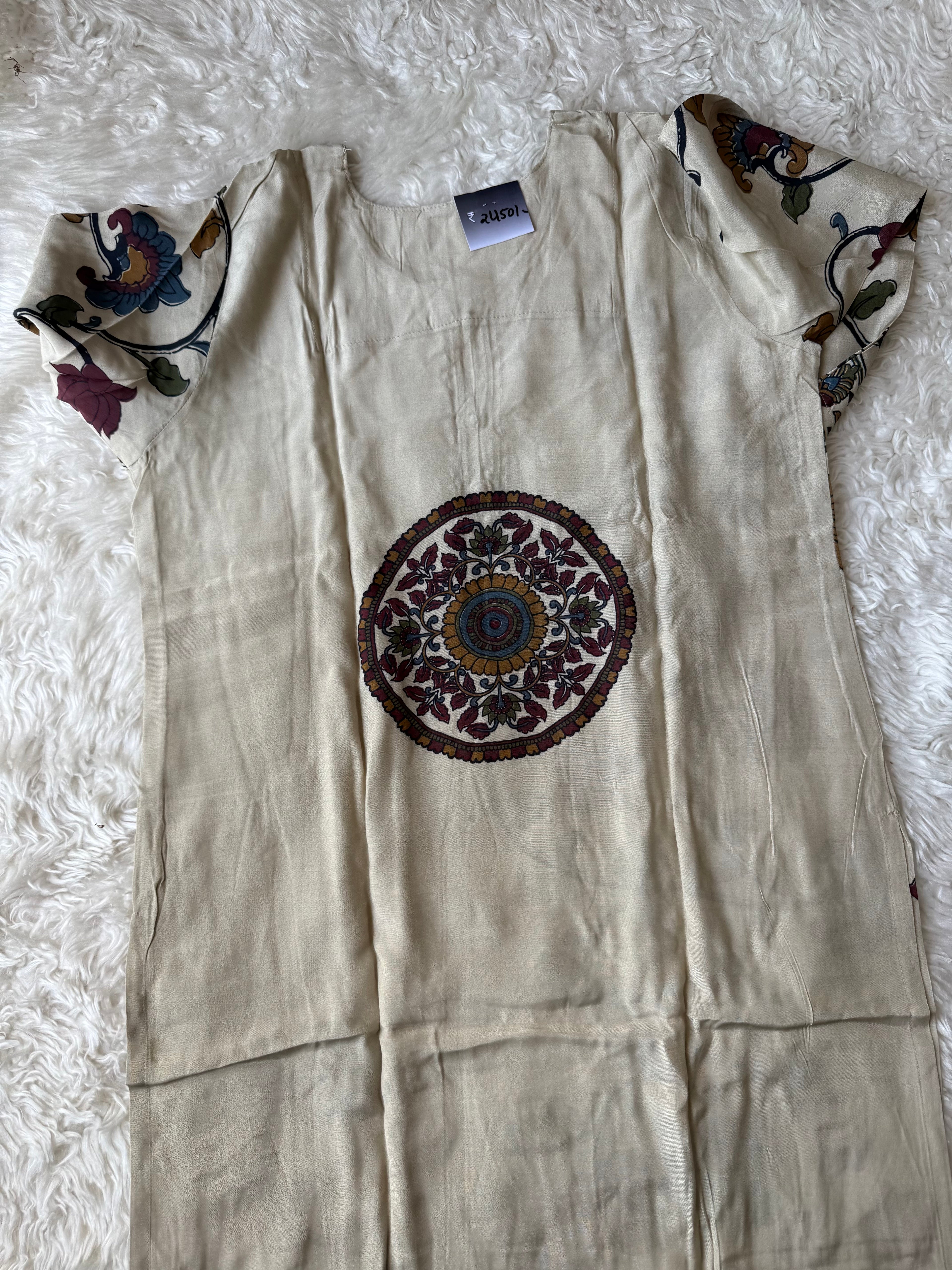 Premium Muslin Silk Kurti Pant Dupatta Set
