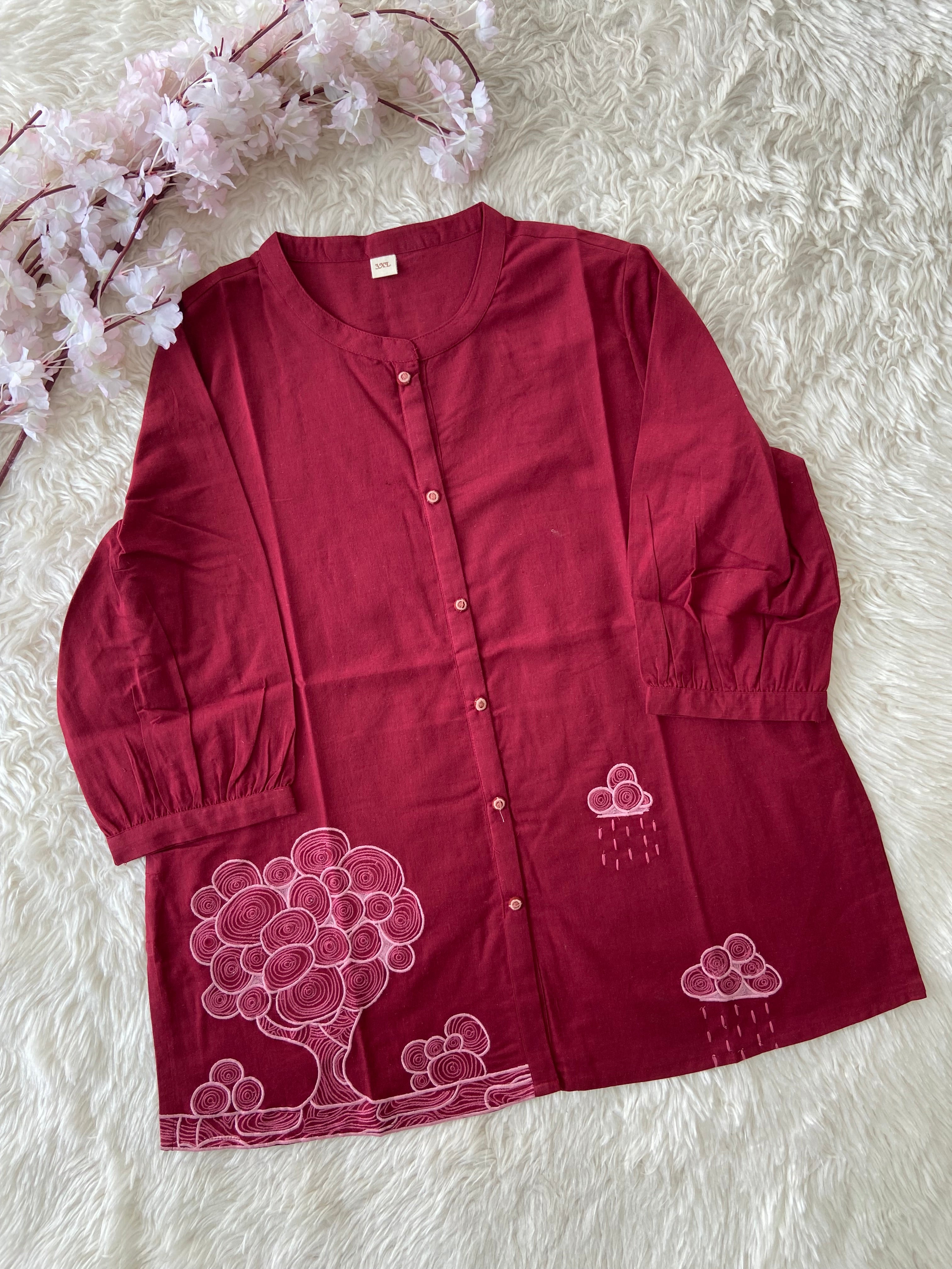 “Plus Size” Khadi Cotton Short Kurti