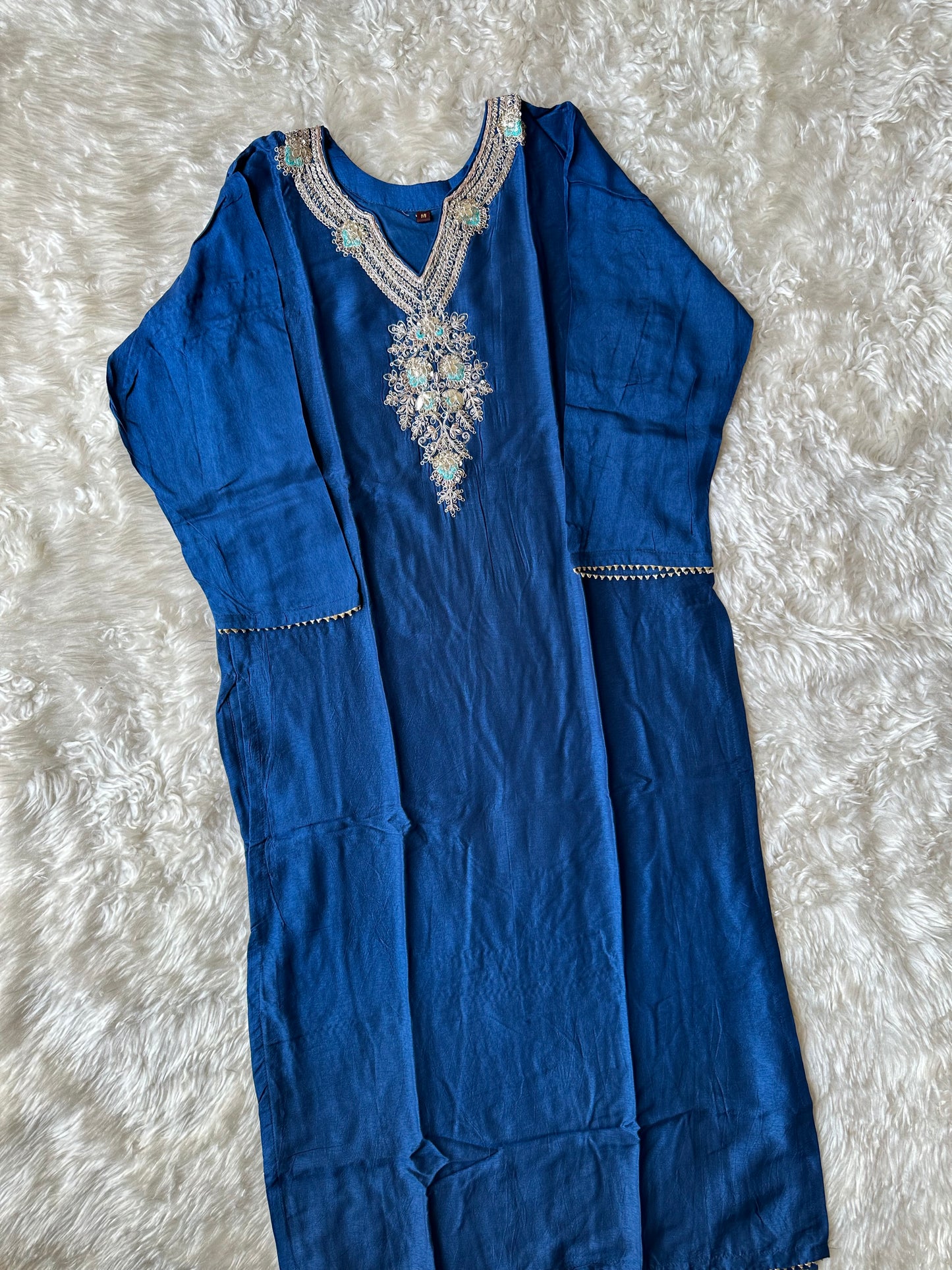 Pure Silk Kurti Pant Dupatta Set