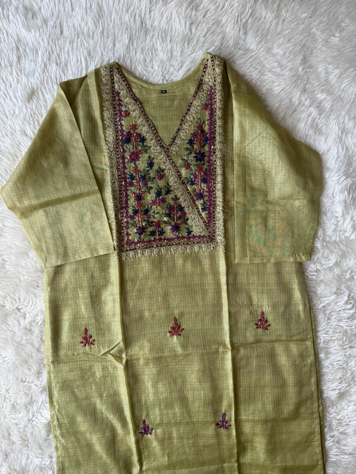 “Plus Size” Doriya Kurti Pant Dupatta Set