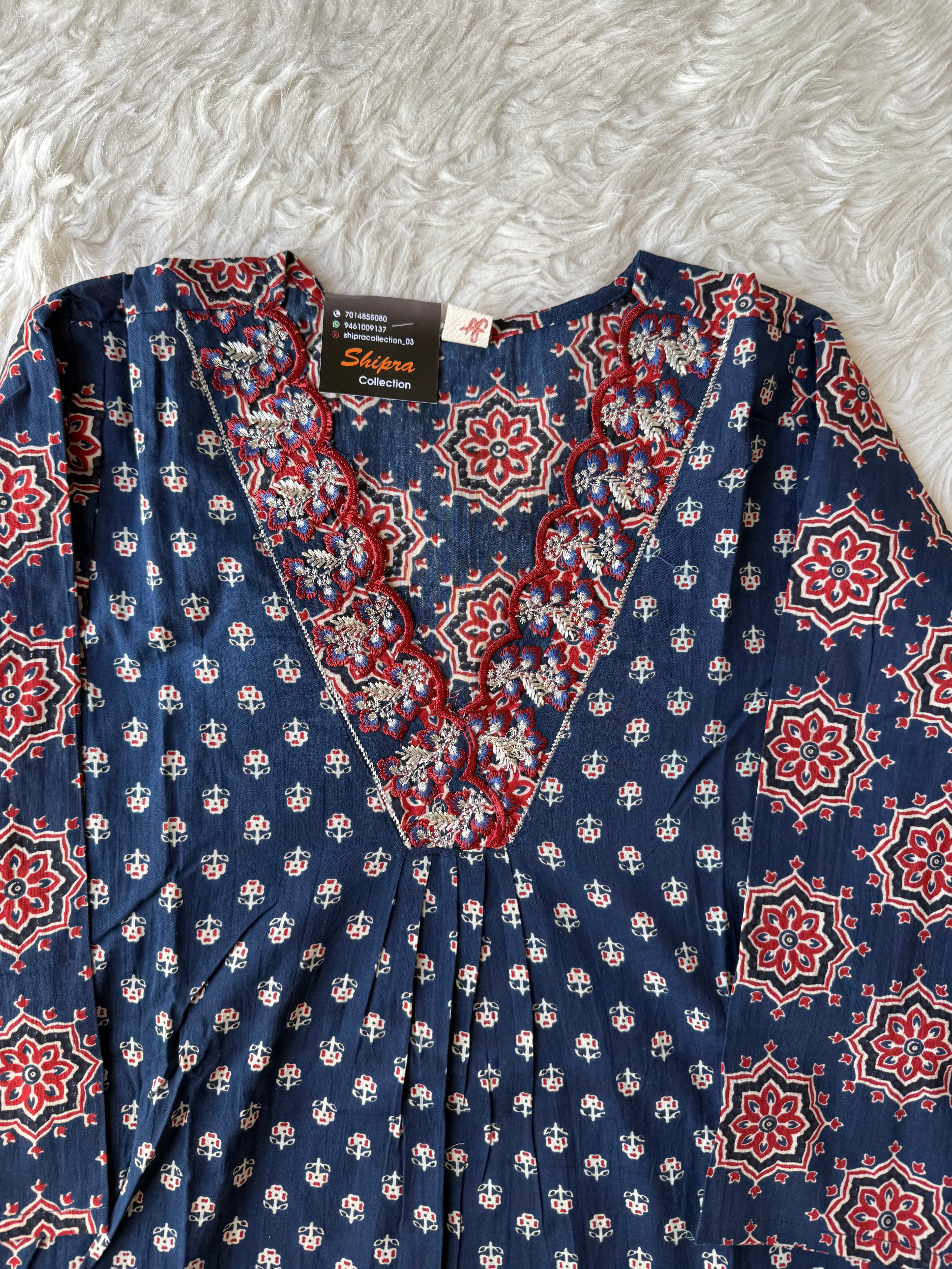 Pure Cotton Kurti Pant Dupatta Set