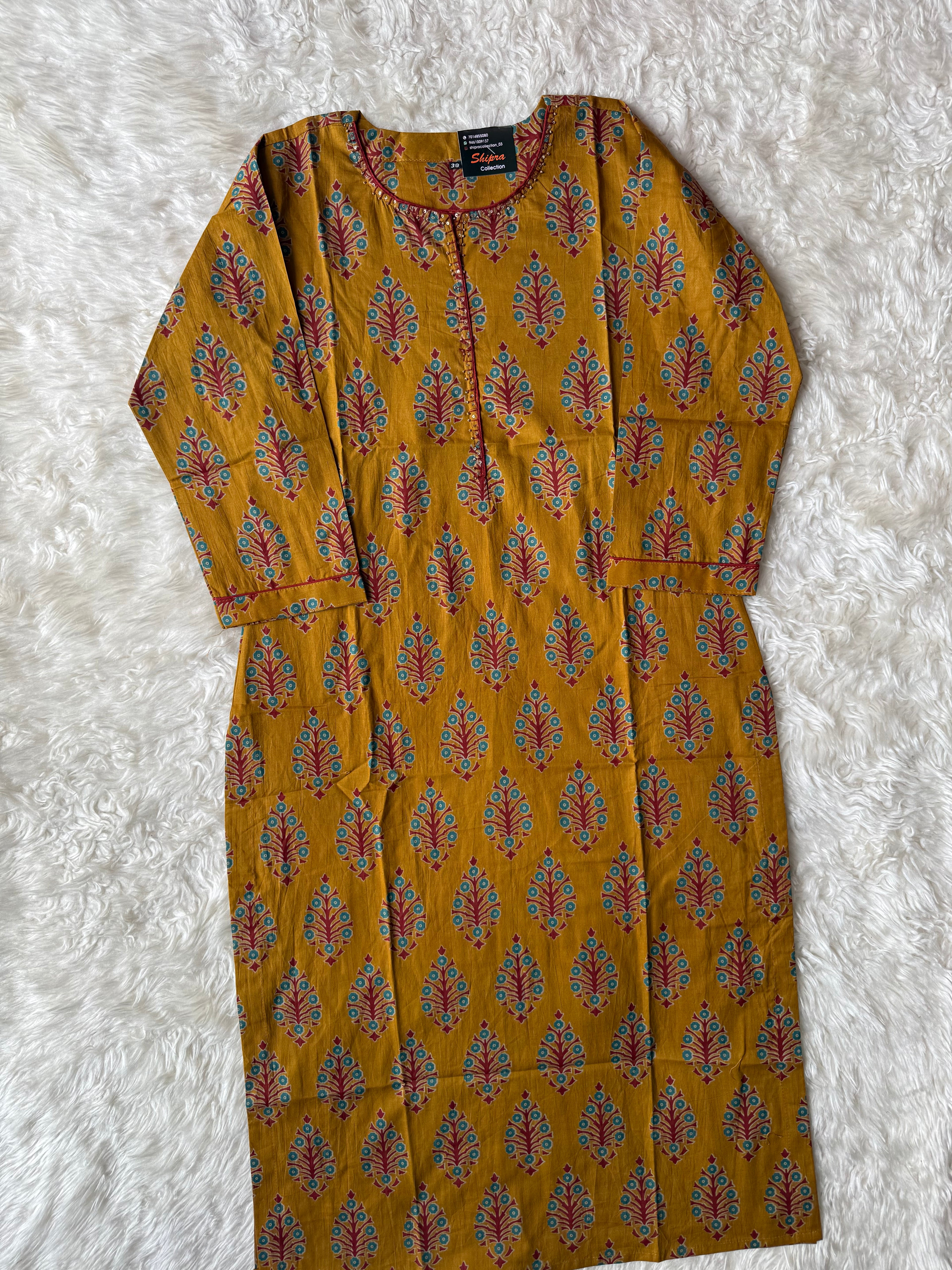 Premium Cotton Kurti Pant Dupatta Set