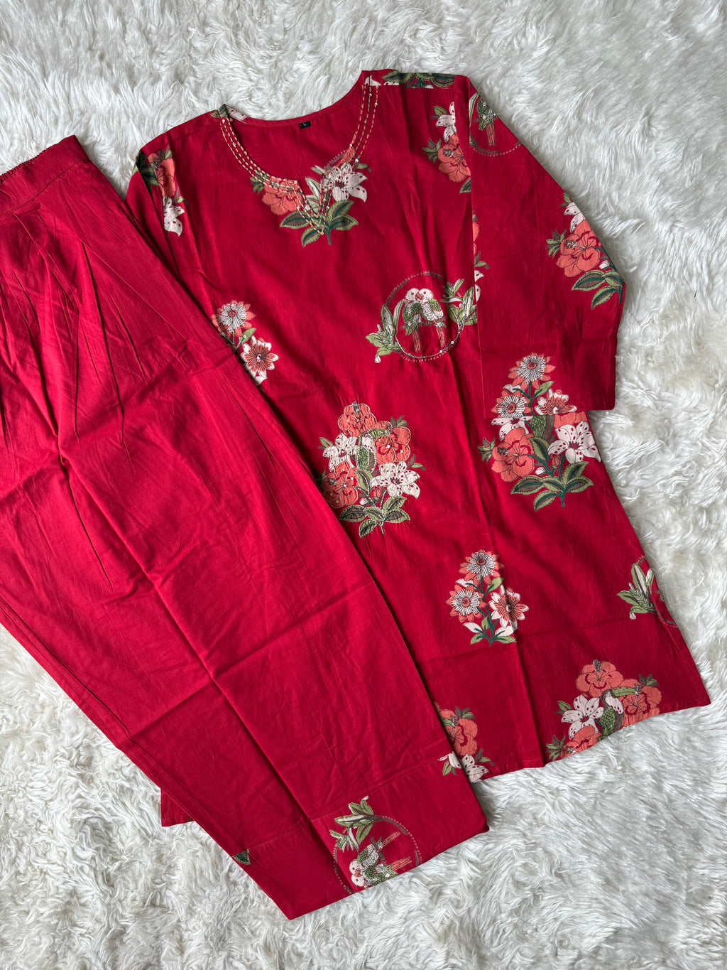 Premium Cotton Kurti Salwar Dupatta Set