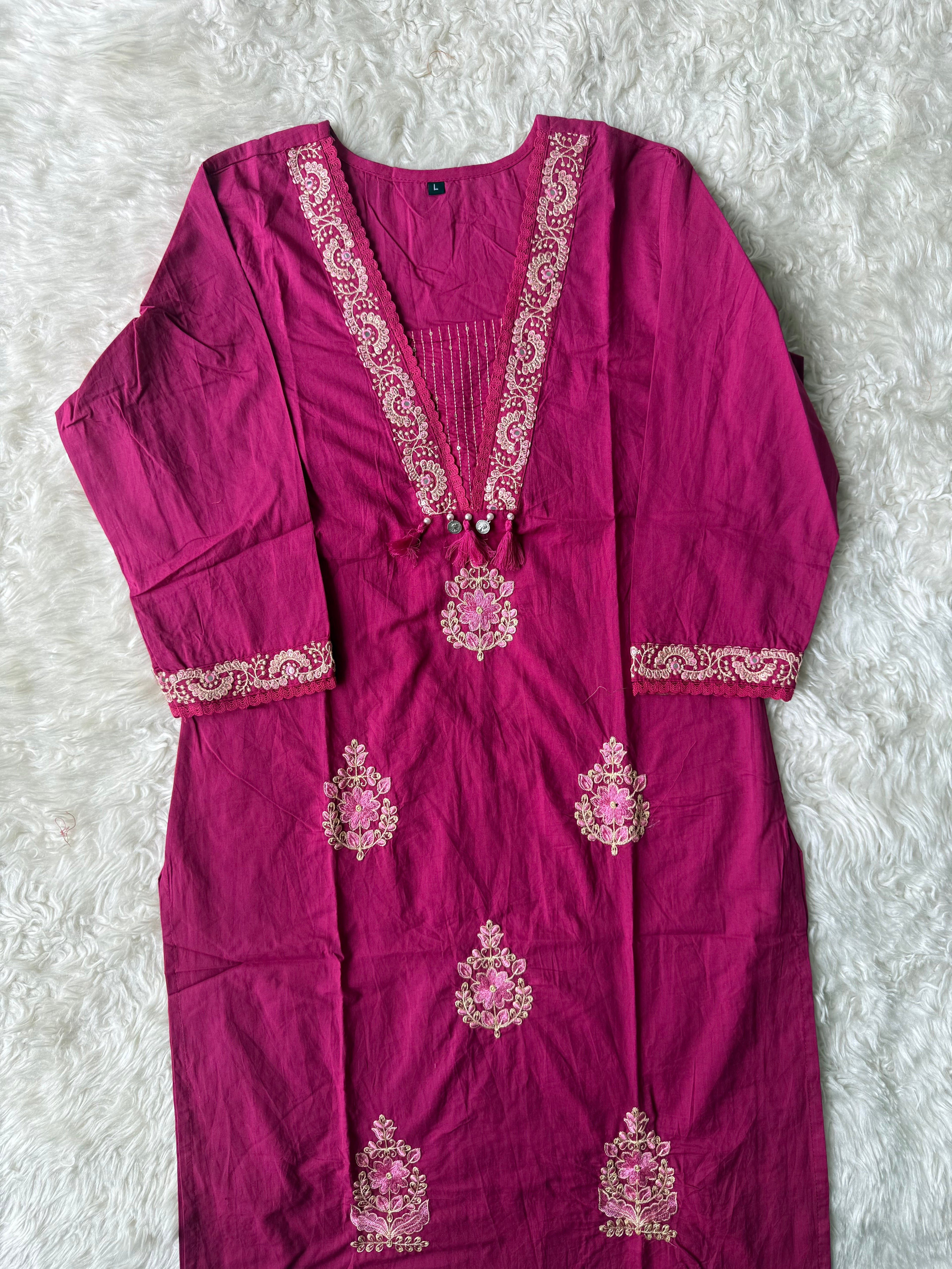 Cotton Kurti Pant Set