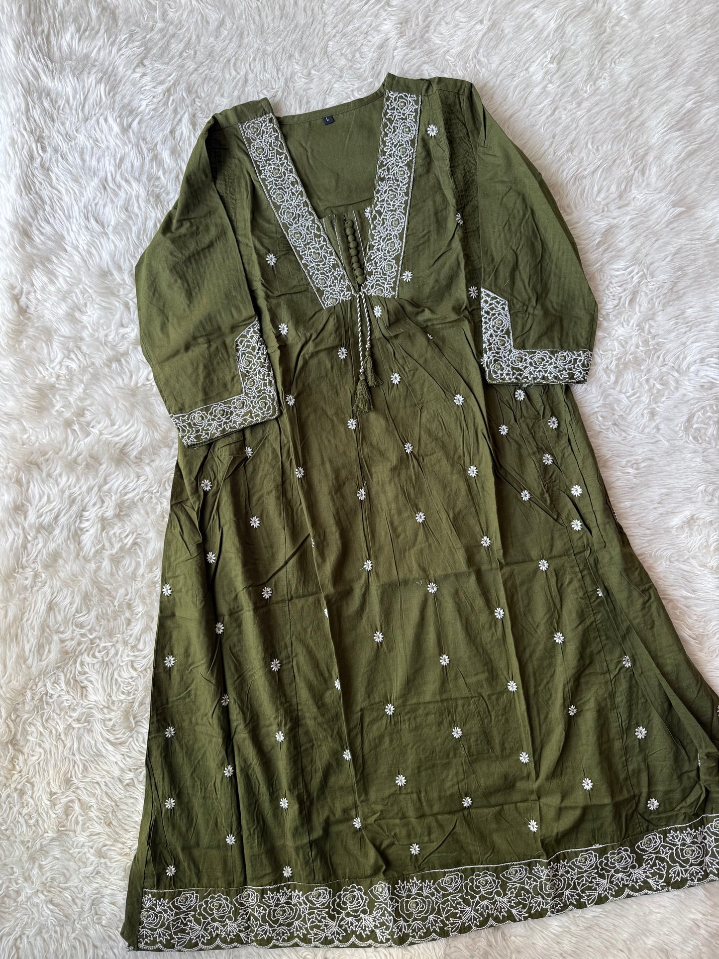 Cotton FLARE Kurti Pant Set