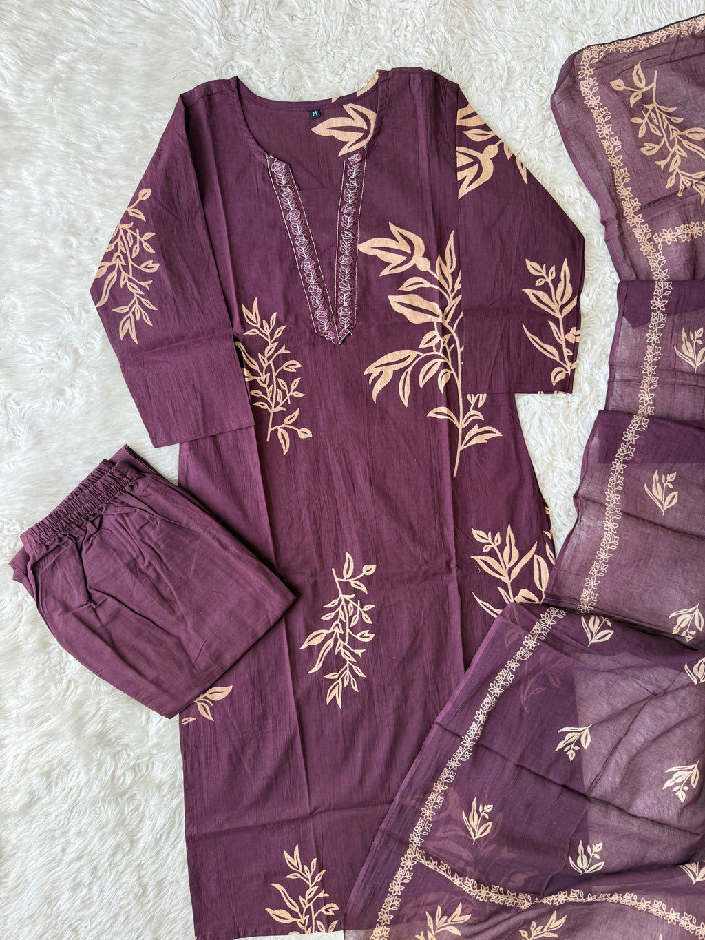 Budget Friendly Kurti Pant Dupatta Set
