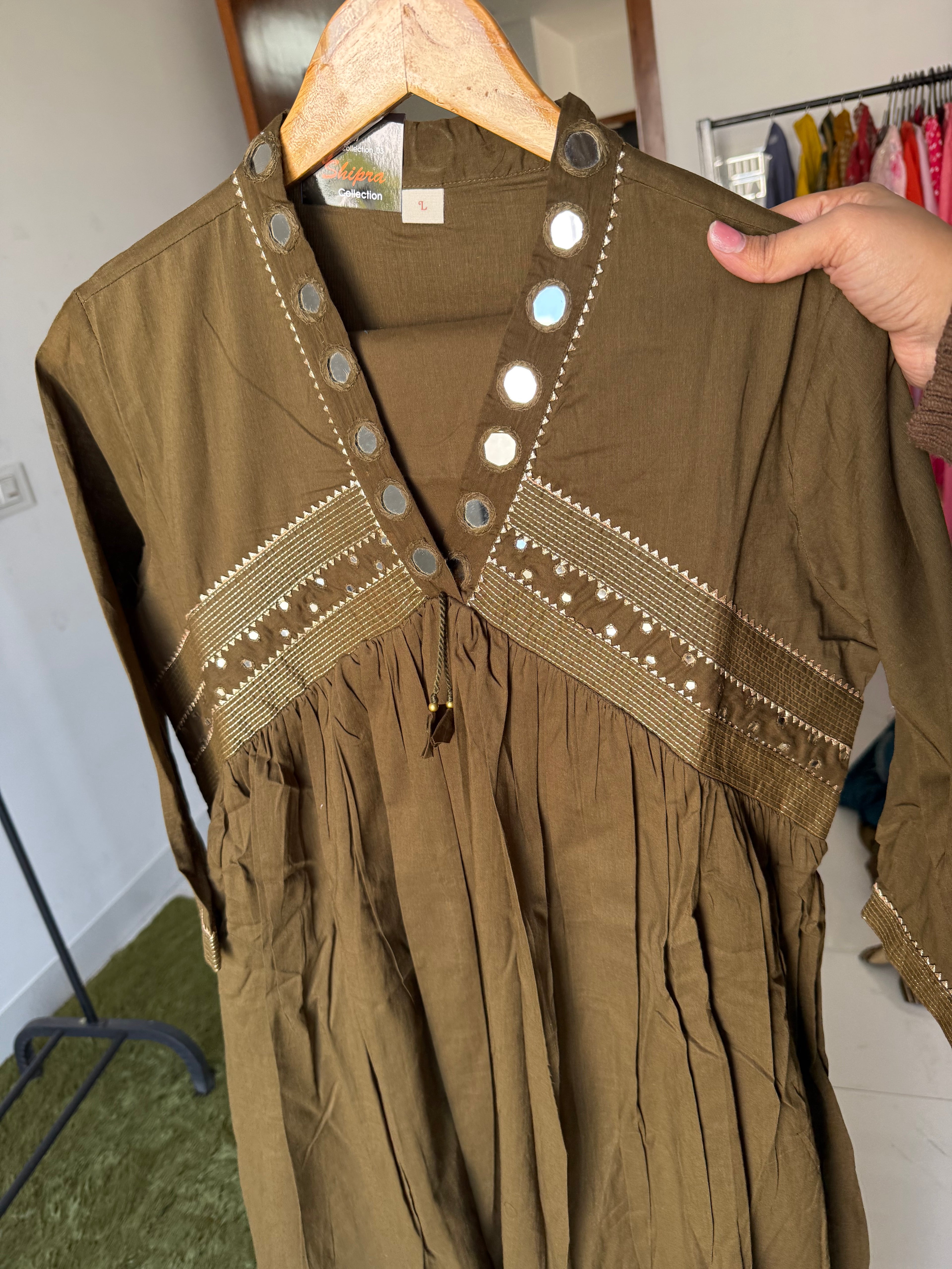 Premium Cotton Flare Kurti Pant Set