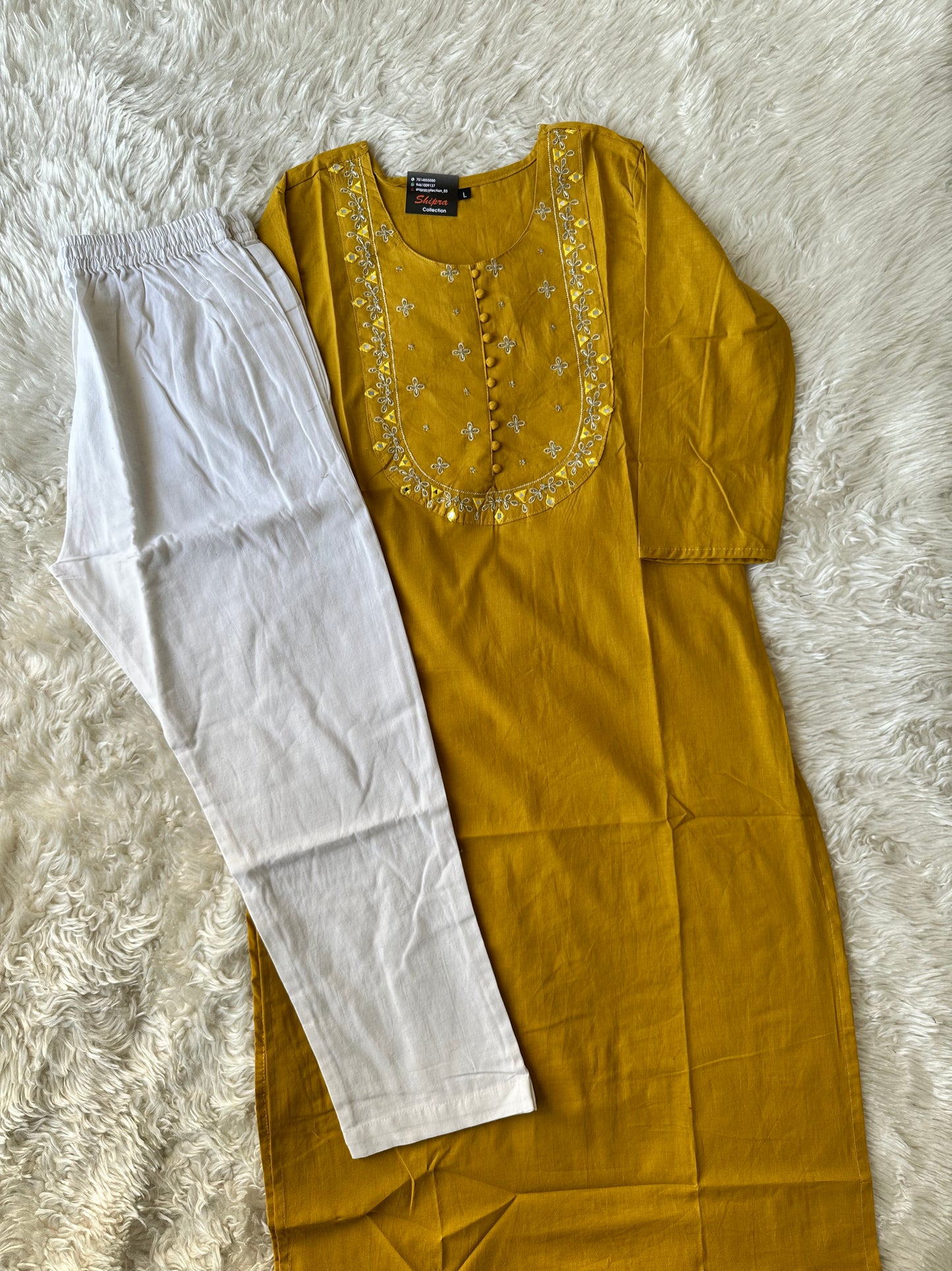 Cotton Kurti Pant Set