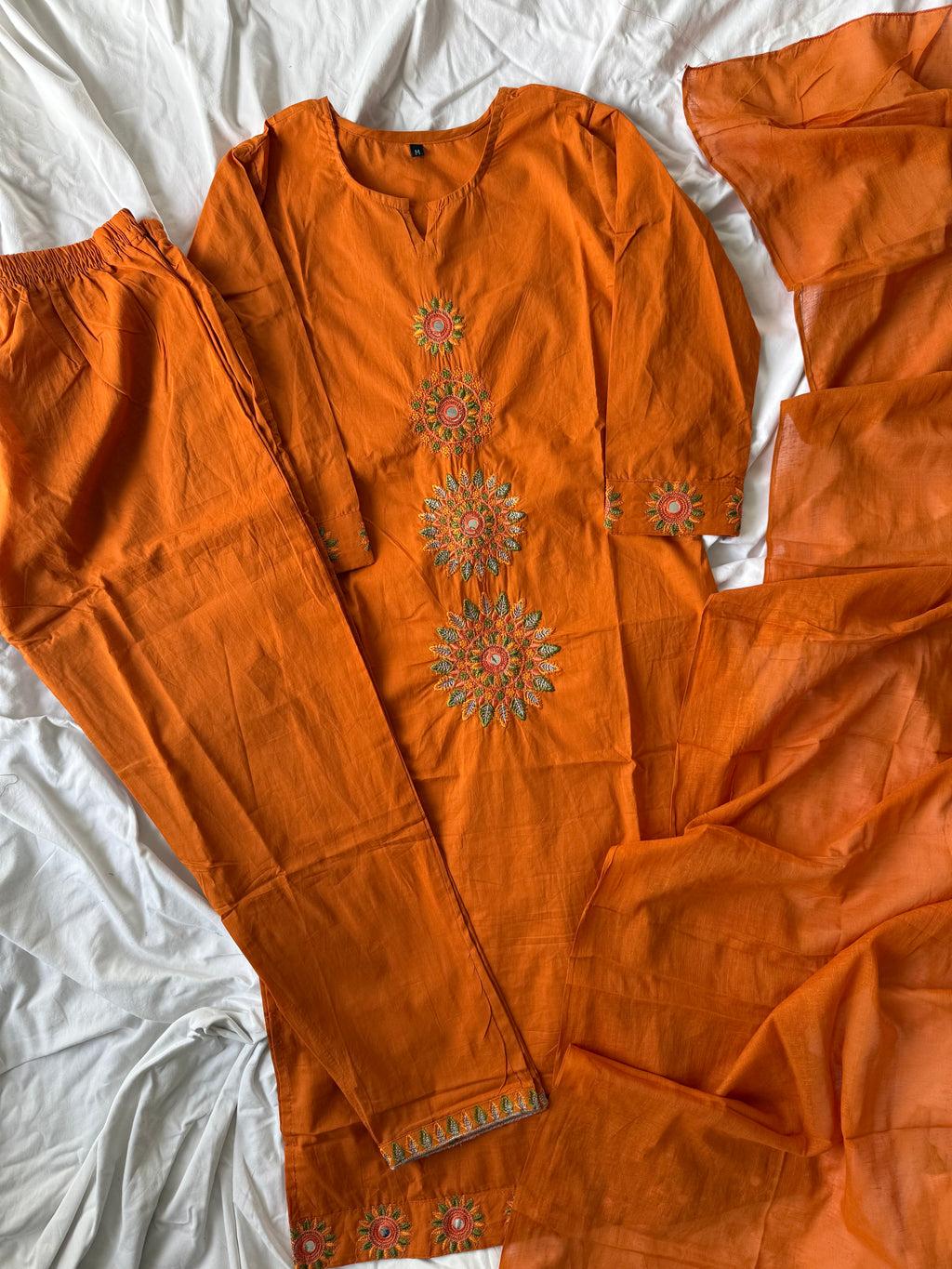 Budget Friendly Kurti Pant Dupatta Set