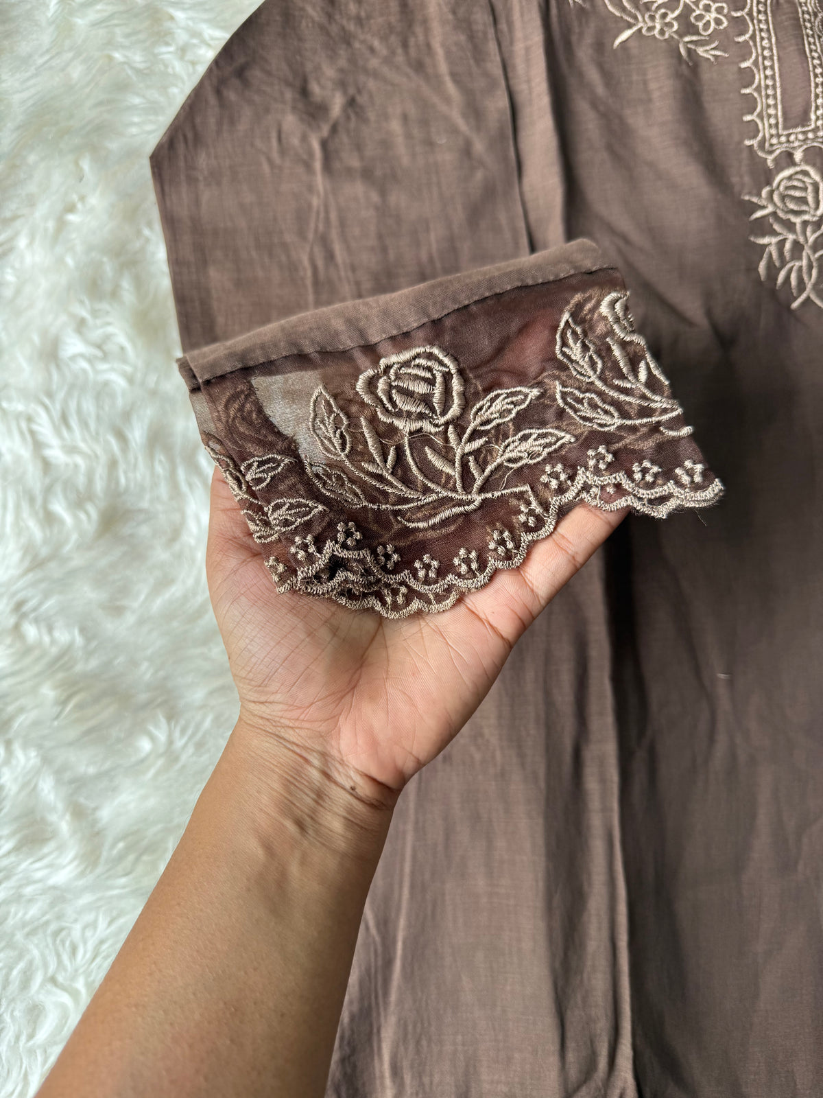 Mul Chanderi Kurti Pant Dupatta Set