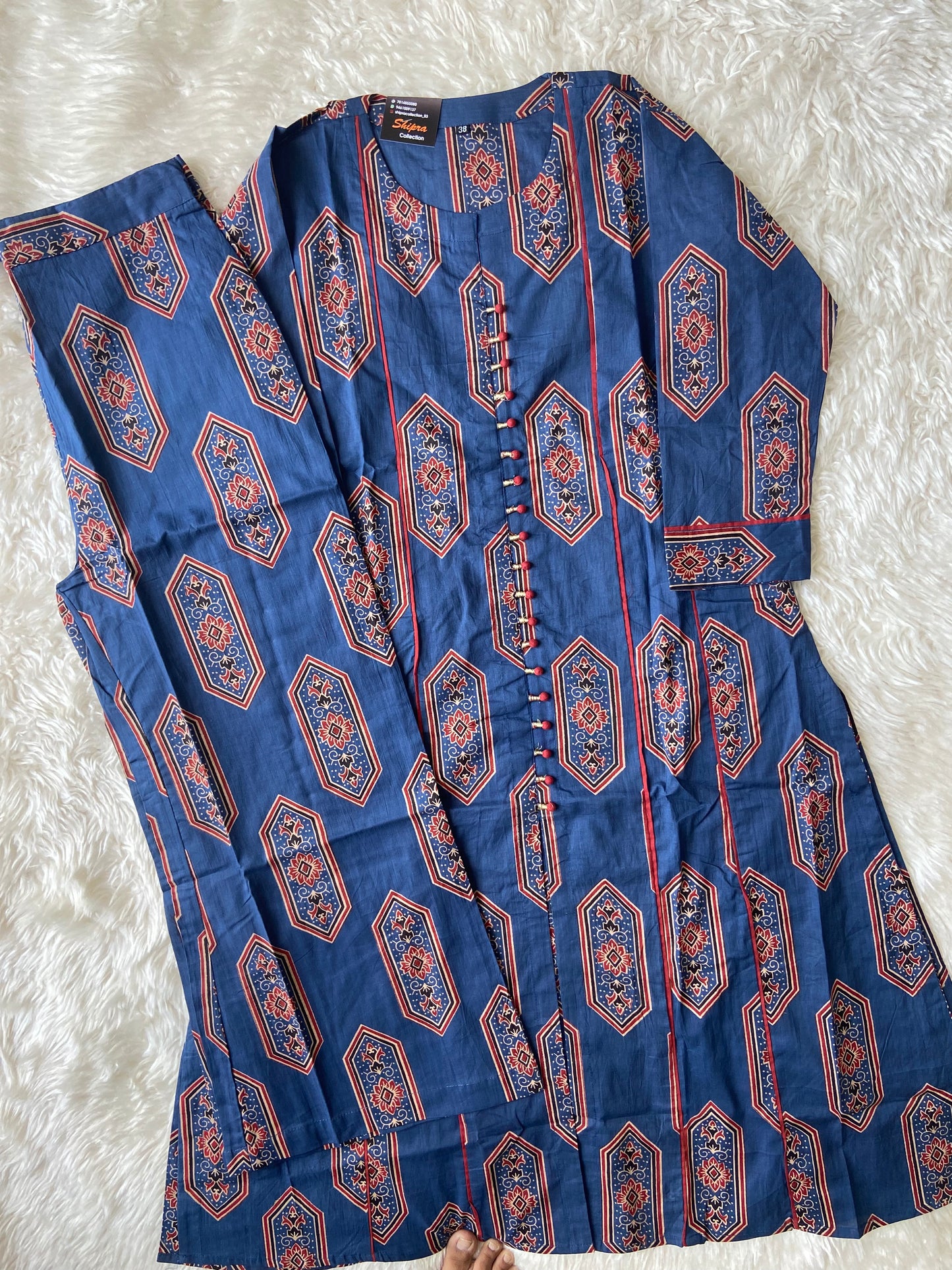 Premium Cotton Kurti Plazo Set
