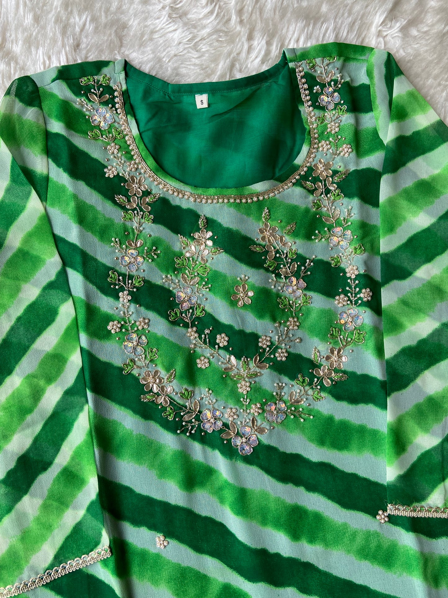 Georgette Lehariya kurti