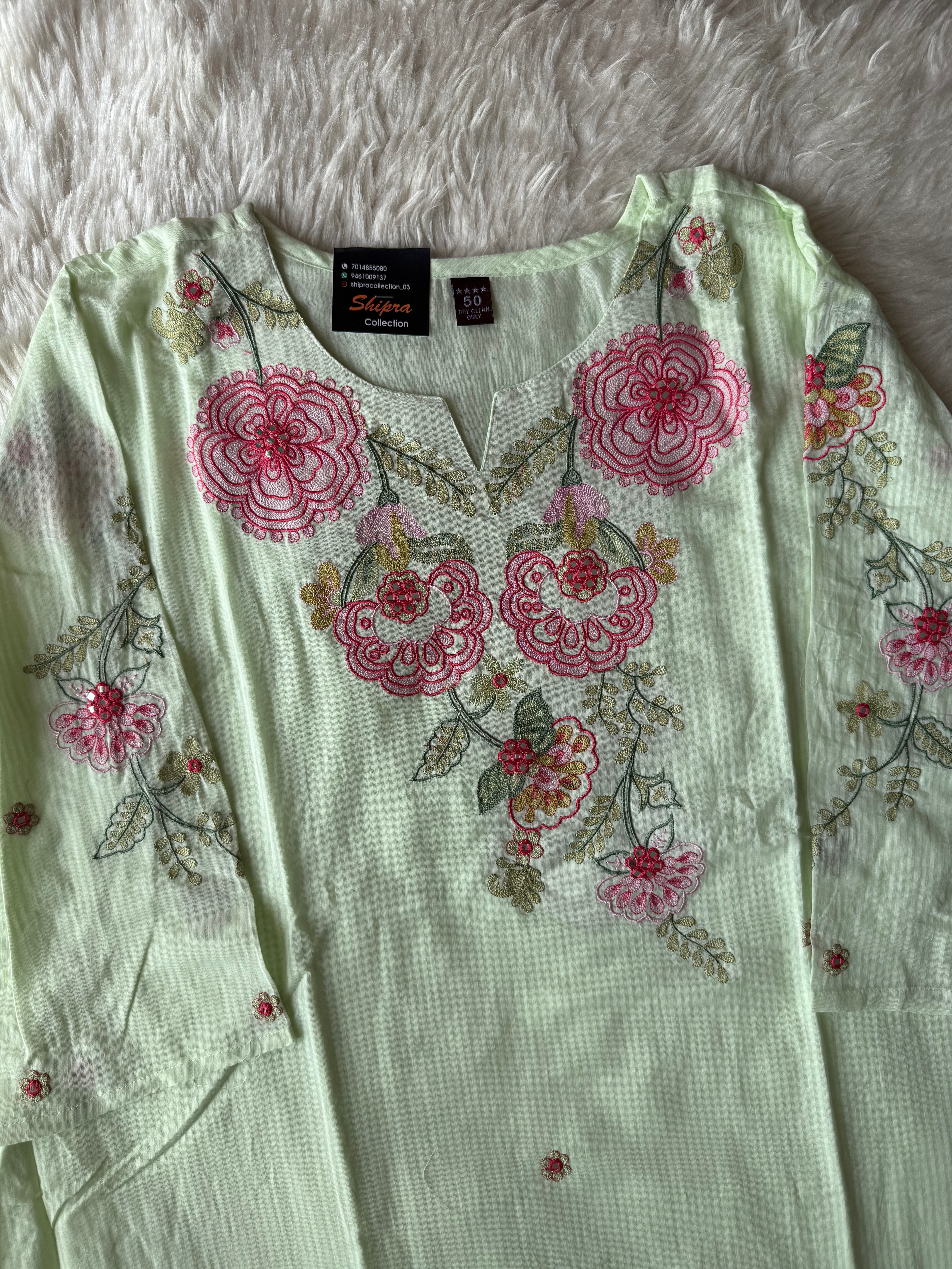 Premium Mul Cotton Thread Work Collection
