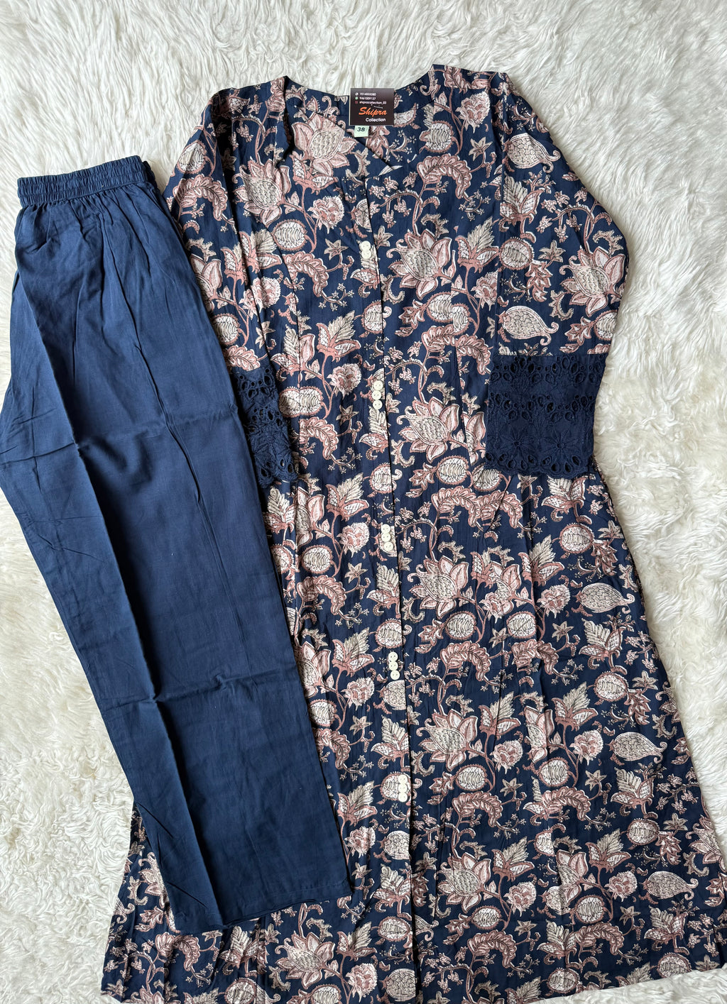 Pure Cotton Kurti Pant Set