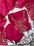 Pure Cotton Kurti Pant Dupatta Set