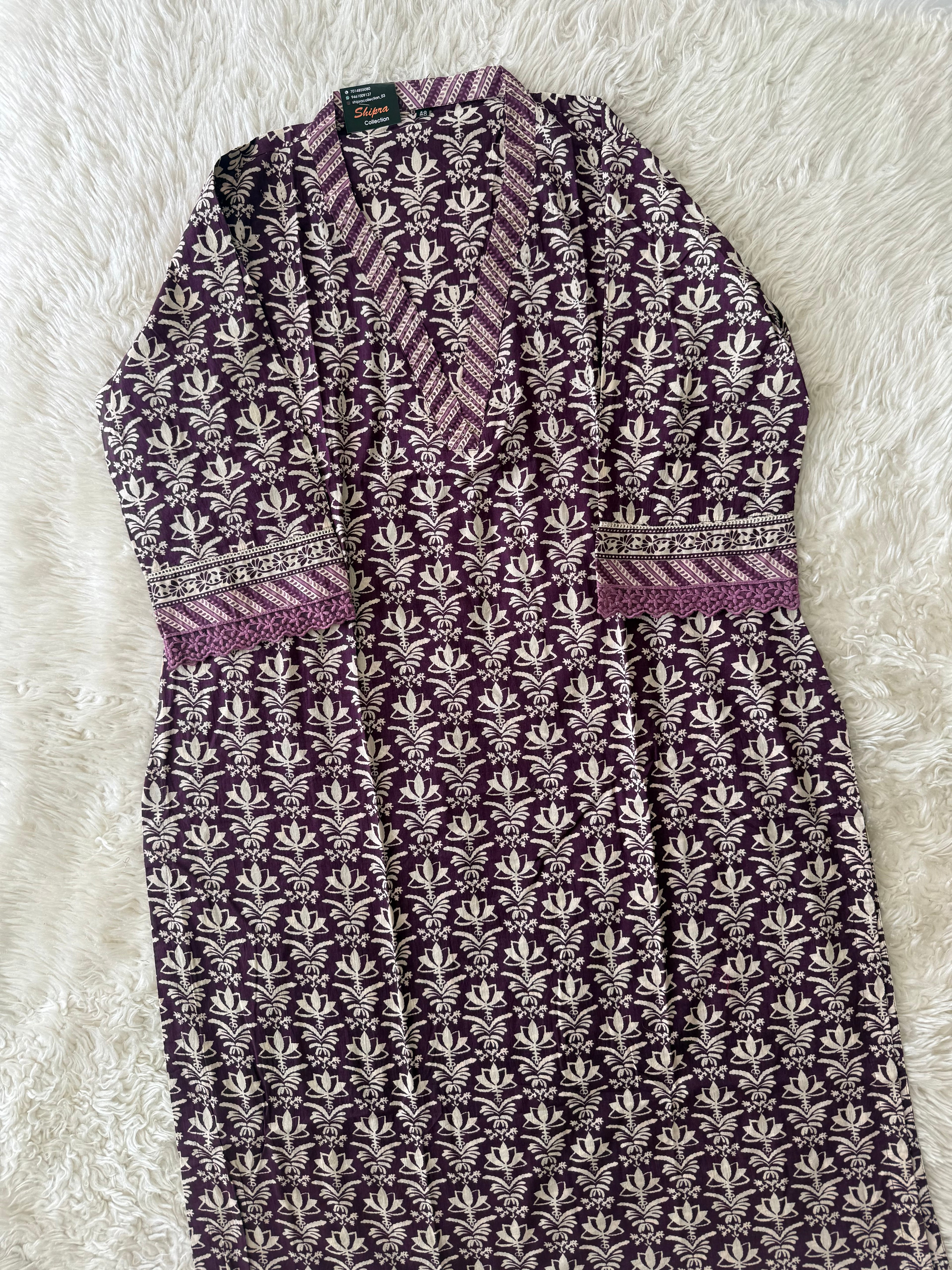 Premium Cotton Kurti Pant Dupatta Set