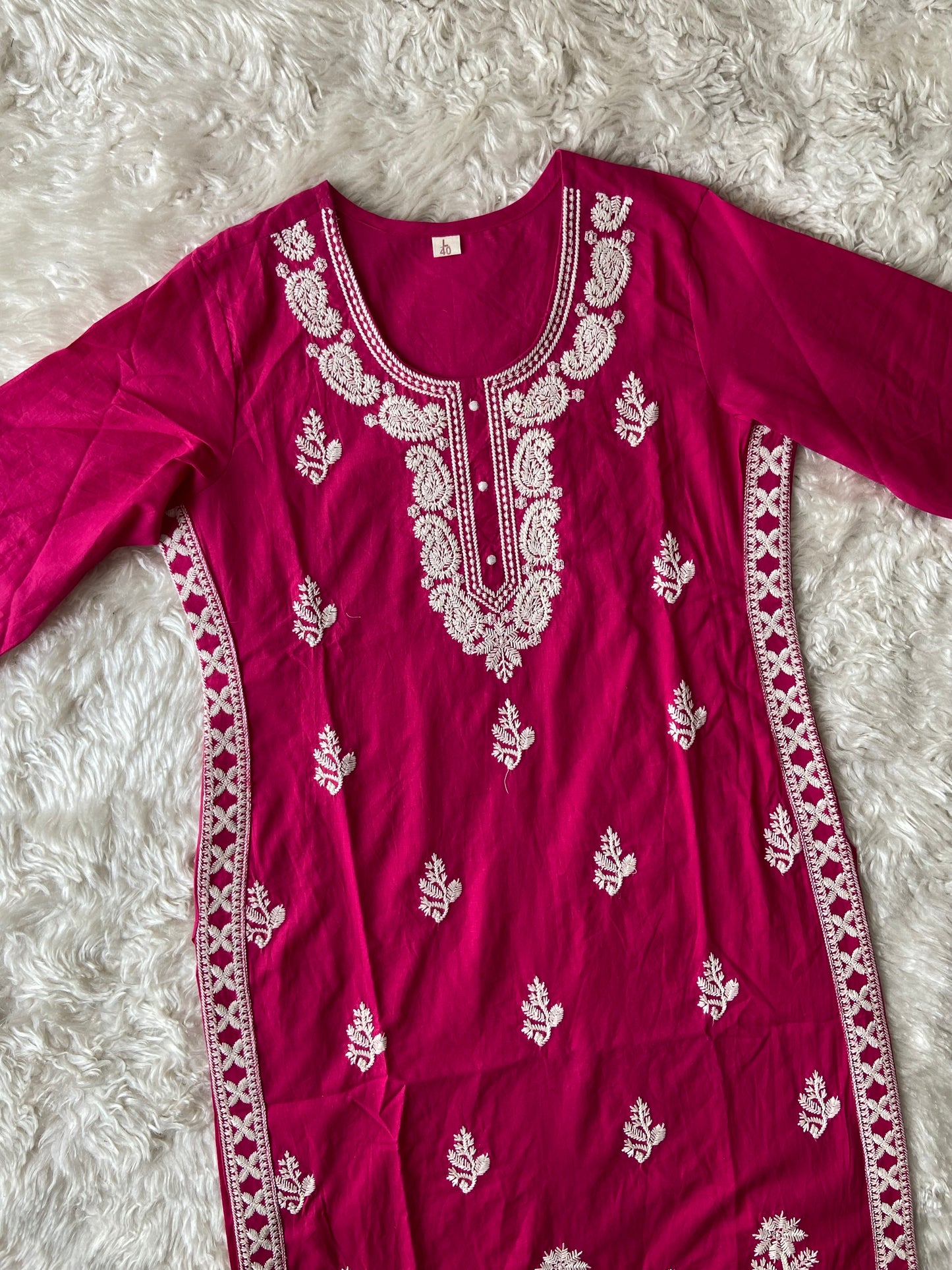 Pure Cotton Kurti Pant Dupatta Set