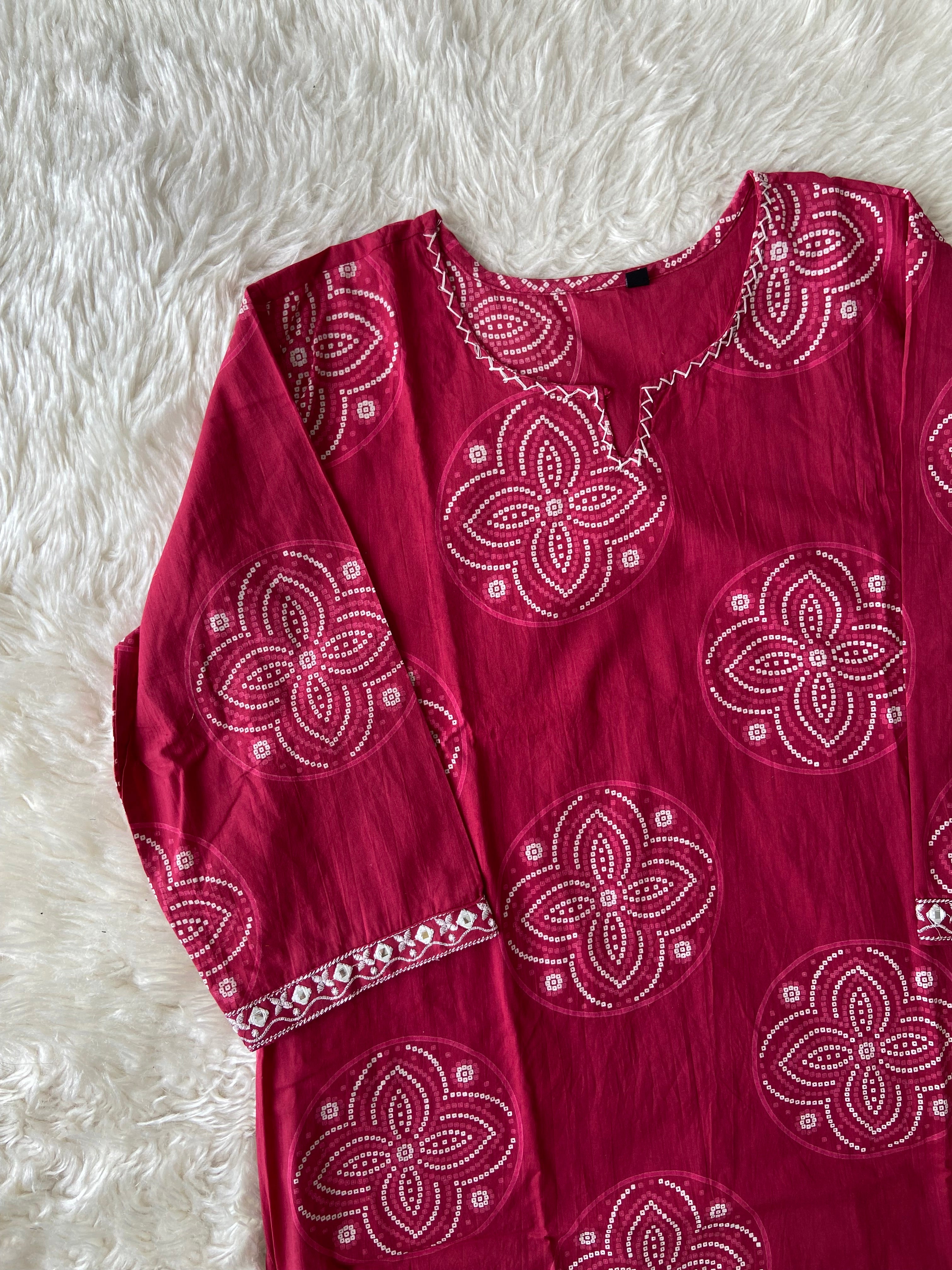 Budget Friendly Kurti Pant Dupatta Set