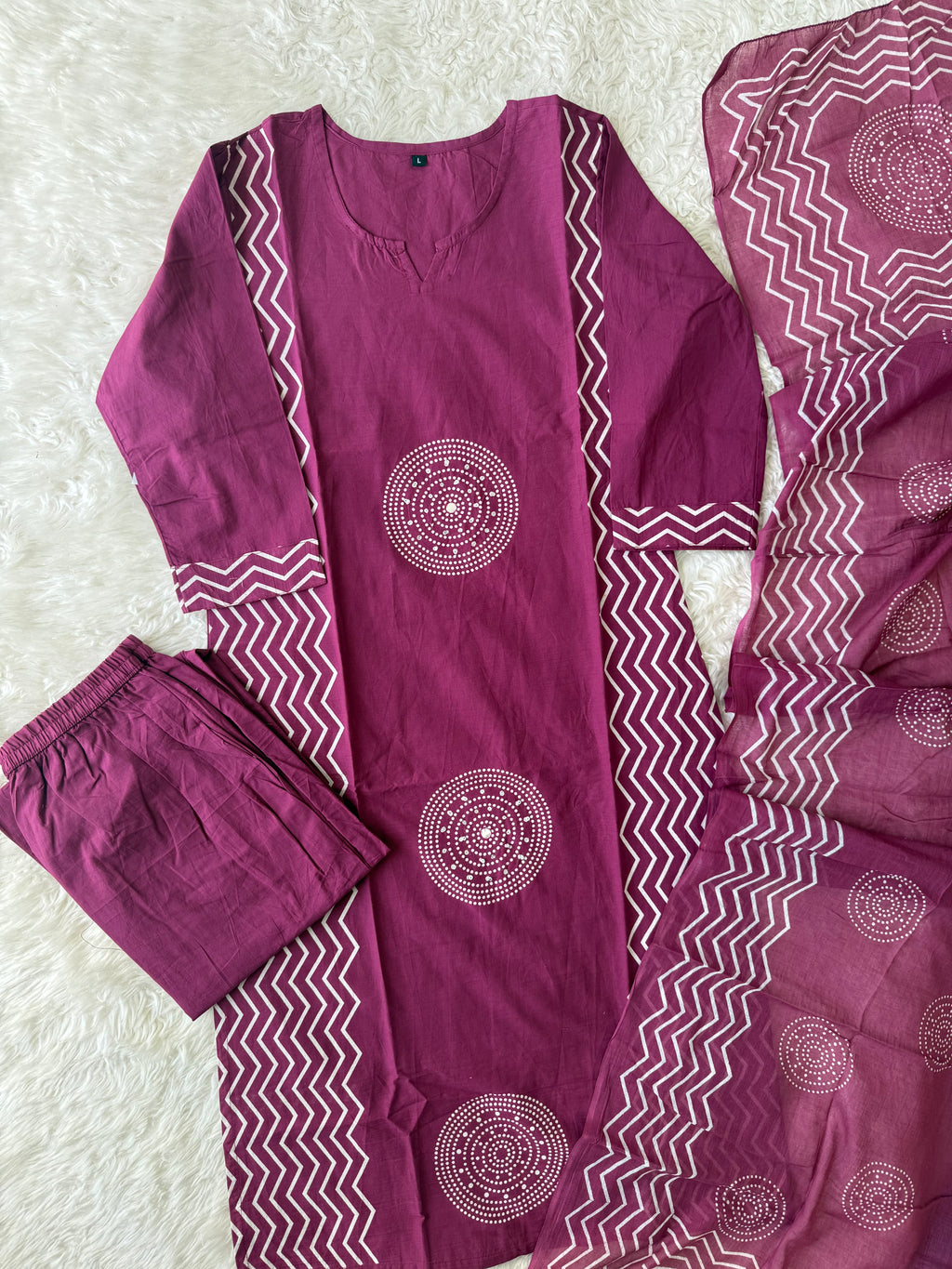 Budget Friendly Kurti Pant Dupatta Set